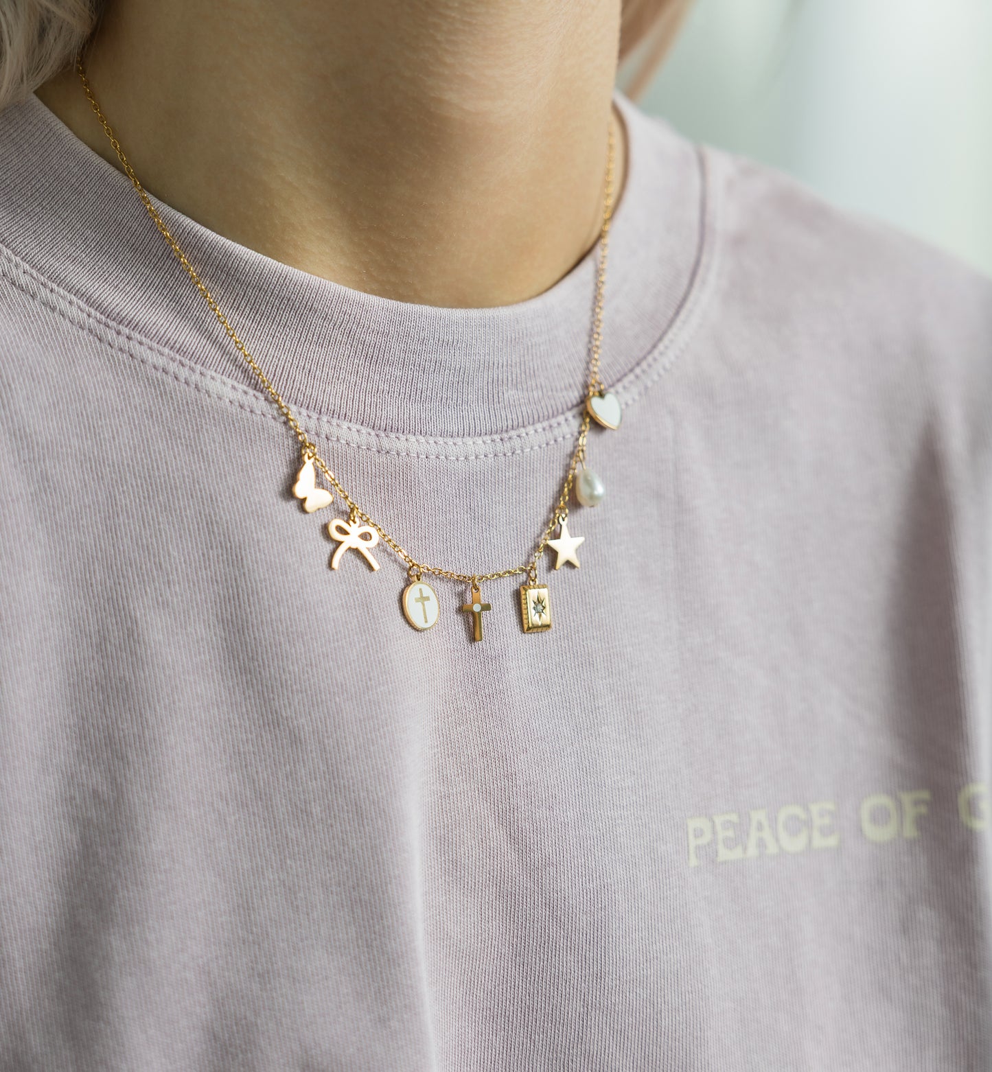 The Cross Charm Necklace