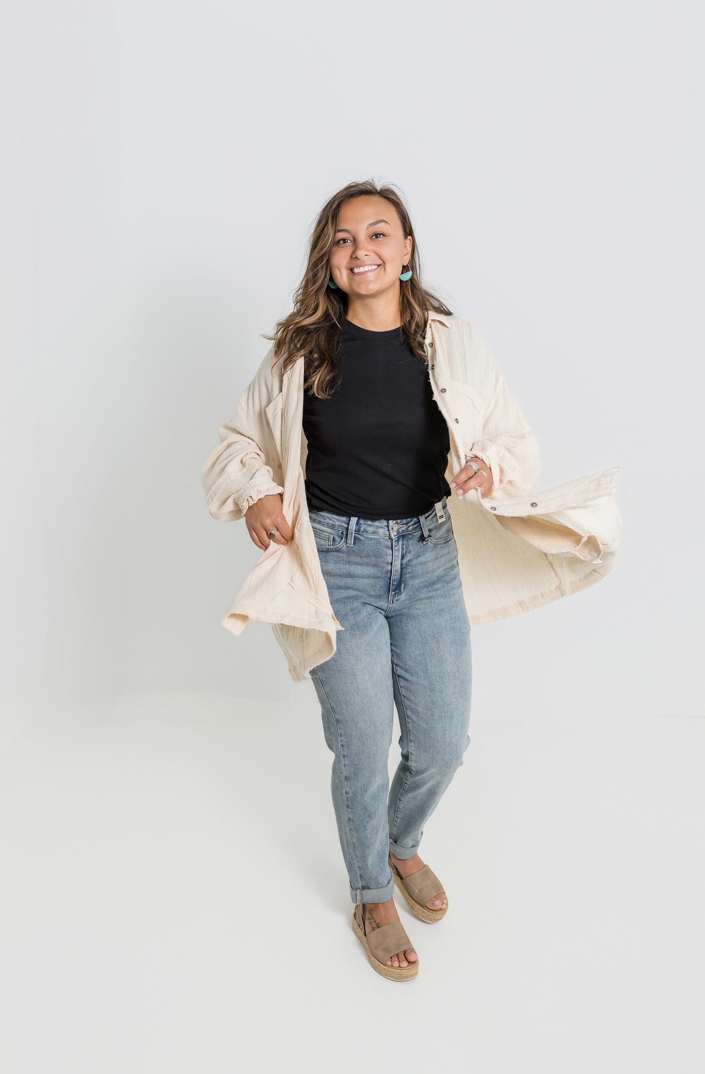 Whitney Cotton Gauze Button Down