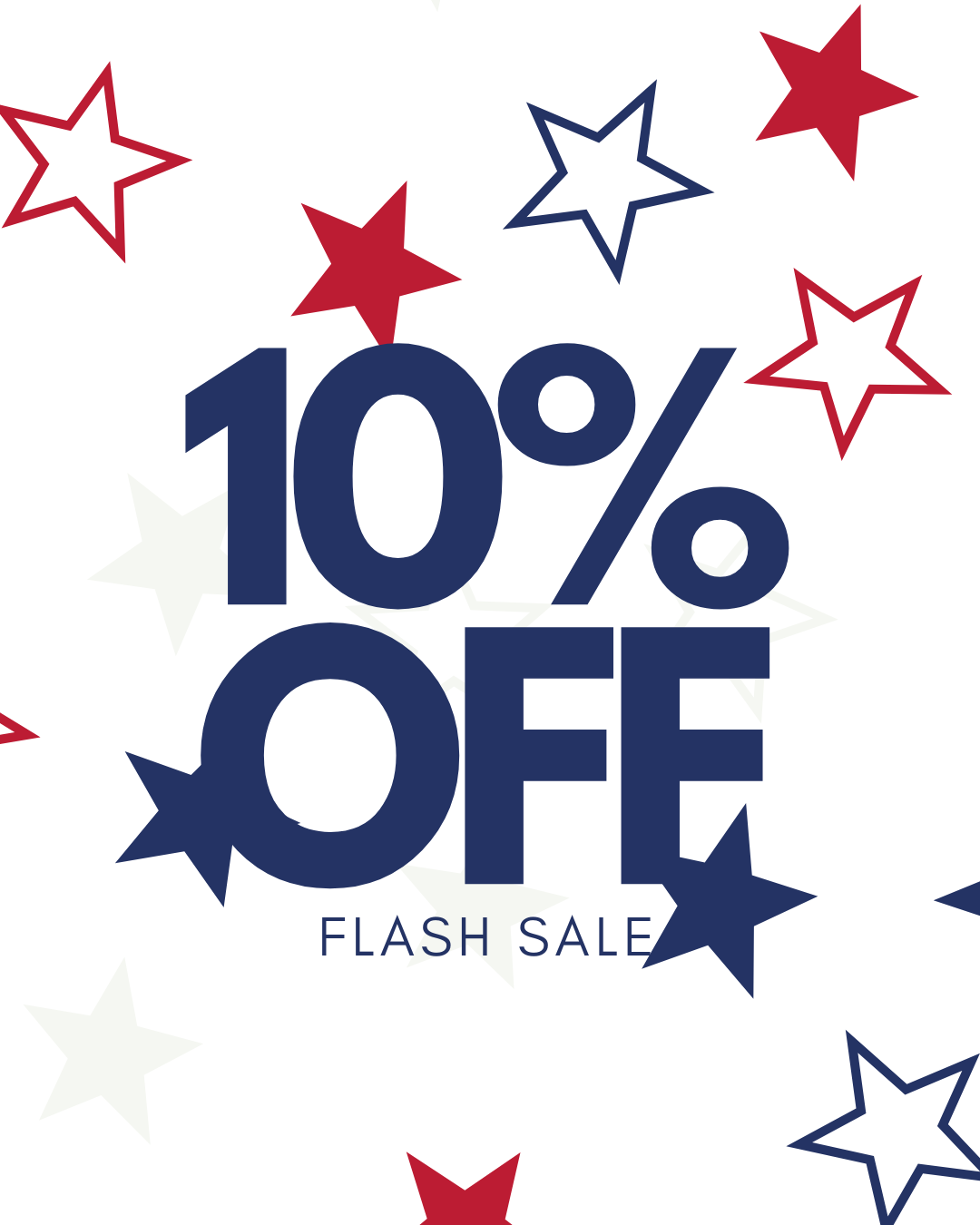 10% off Flash Sale