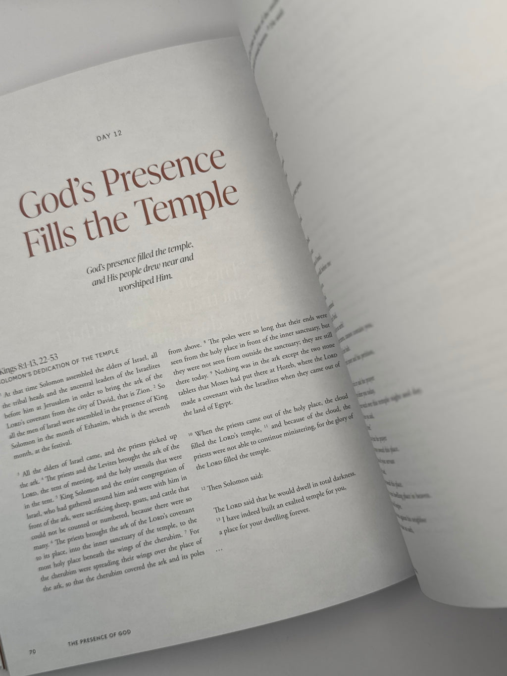 THE PRESENCE OF GOD: SRT Bible Study