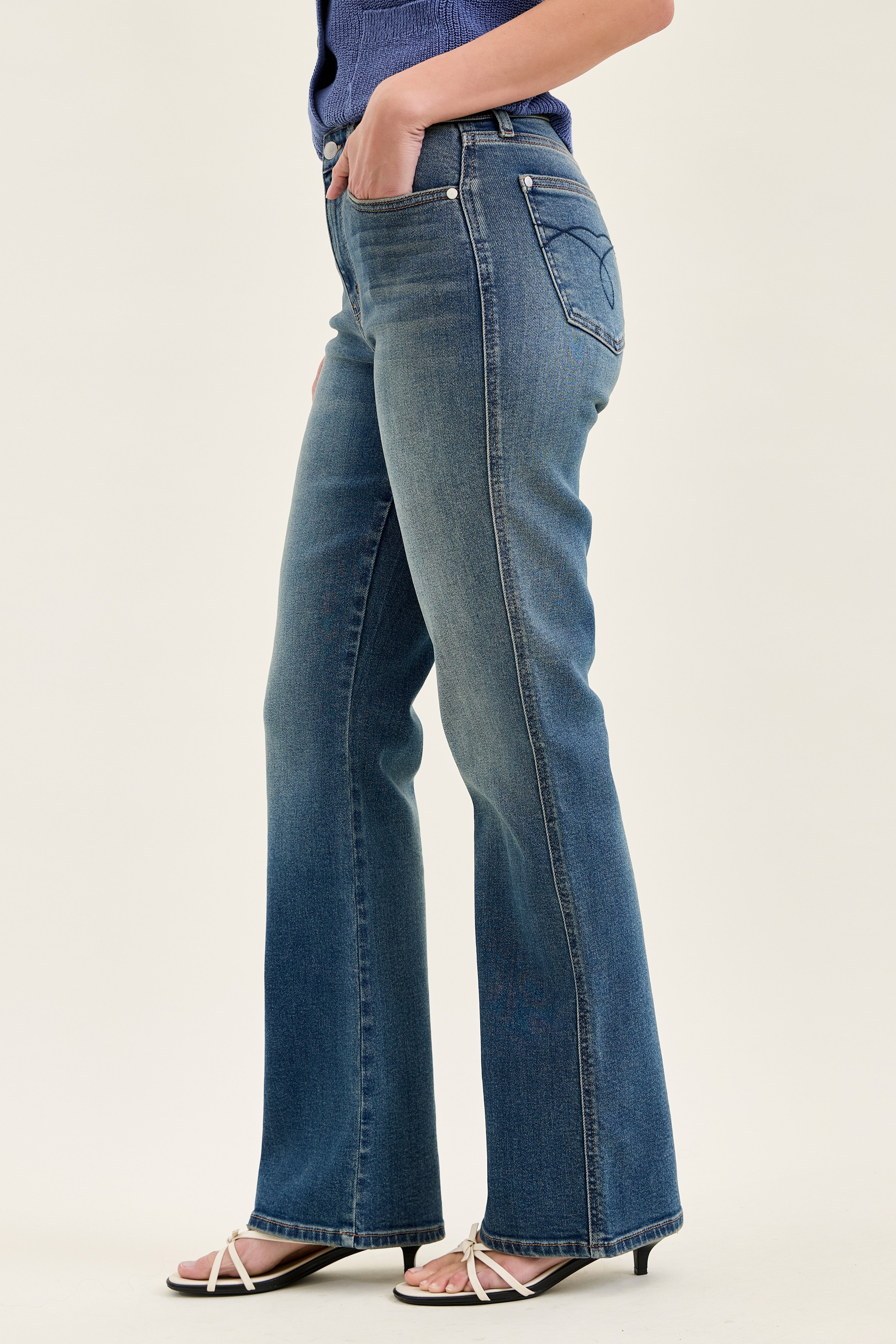 Bootcut Mid Rise Jeans
