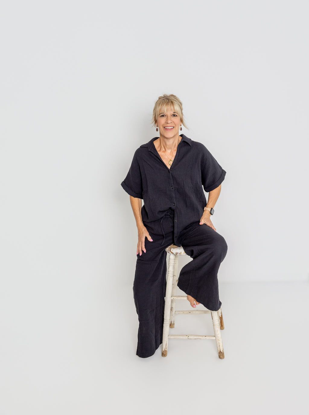 Women’s Coastal Double Gauze Relaxed Shirt by: pact