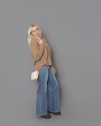 Vintage High Waist Wash Retro Judy Blue Wide leg Jeans