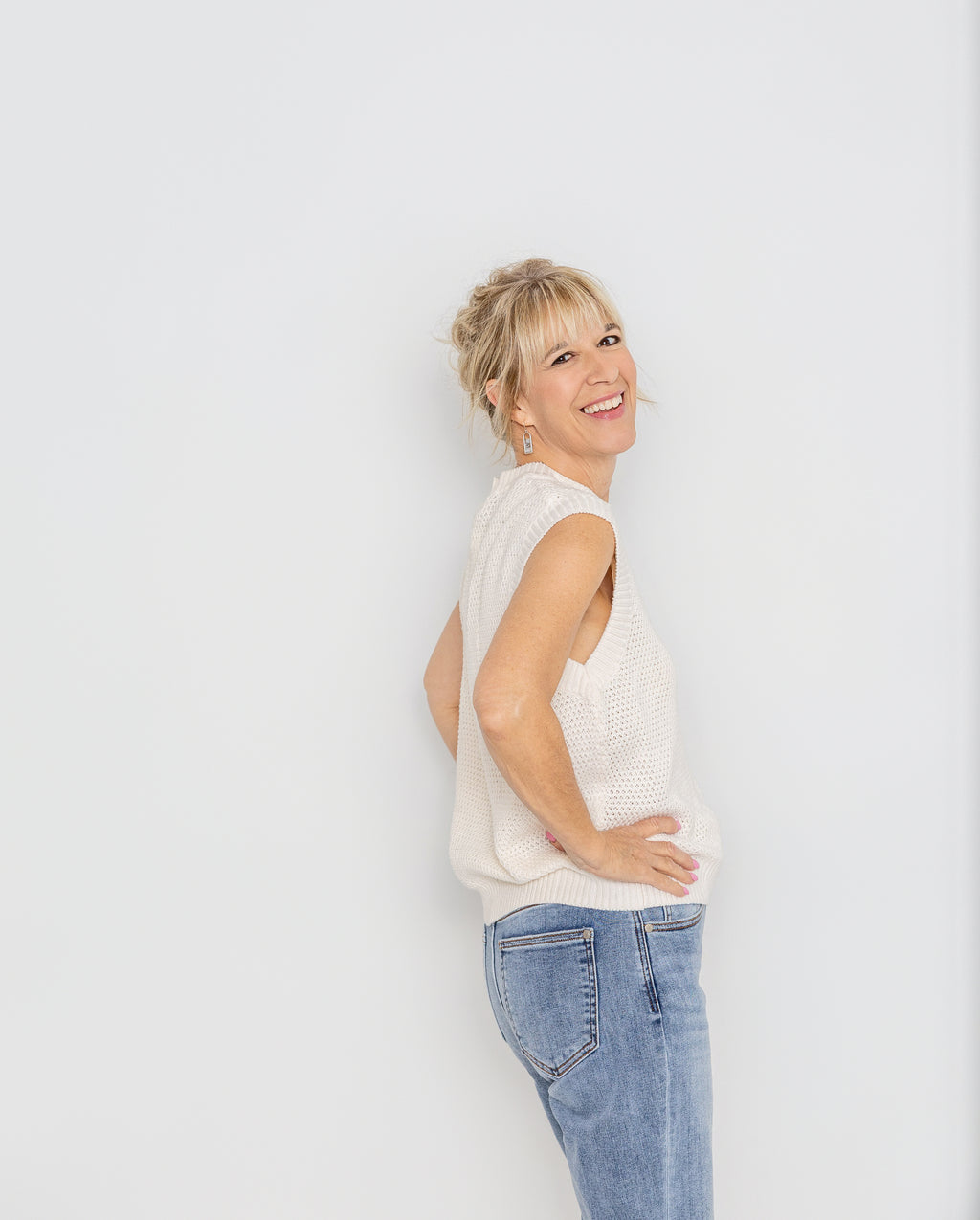 Shoreline Relaxed Sweater Top By: Pact
