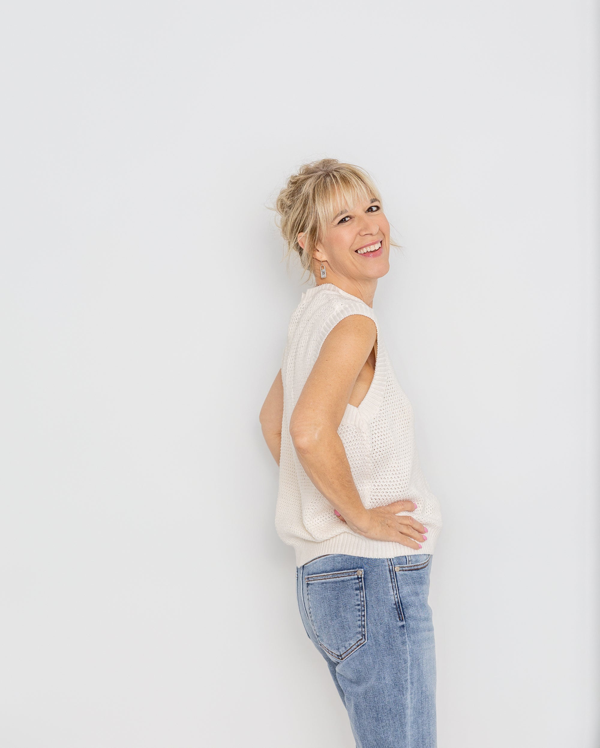 Shoreline Relaxed Sweater Top By: Pact