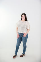 High Waist Skinny Shark Bite Judy Blue Jeans