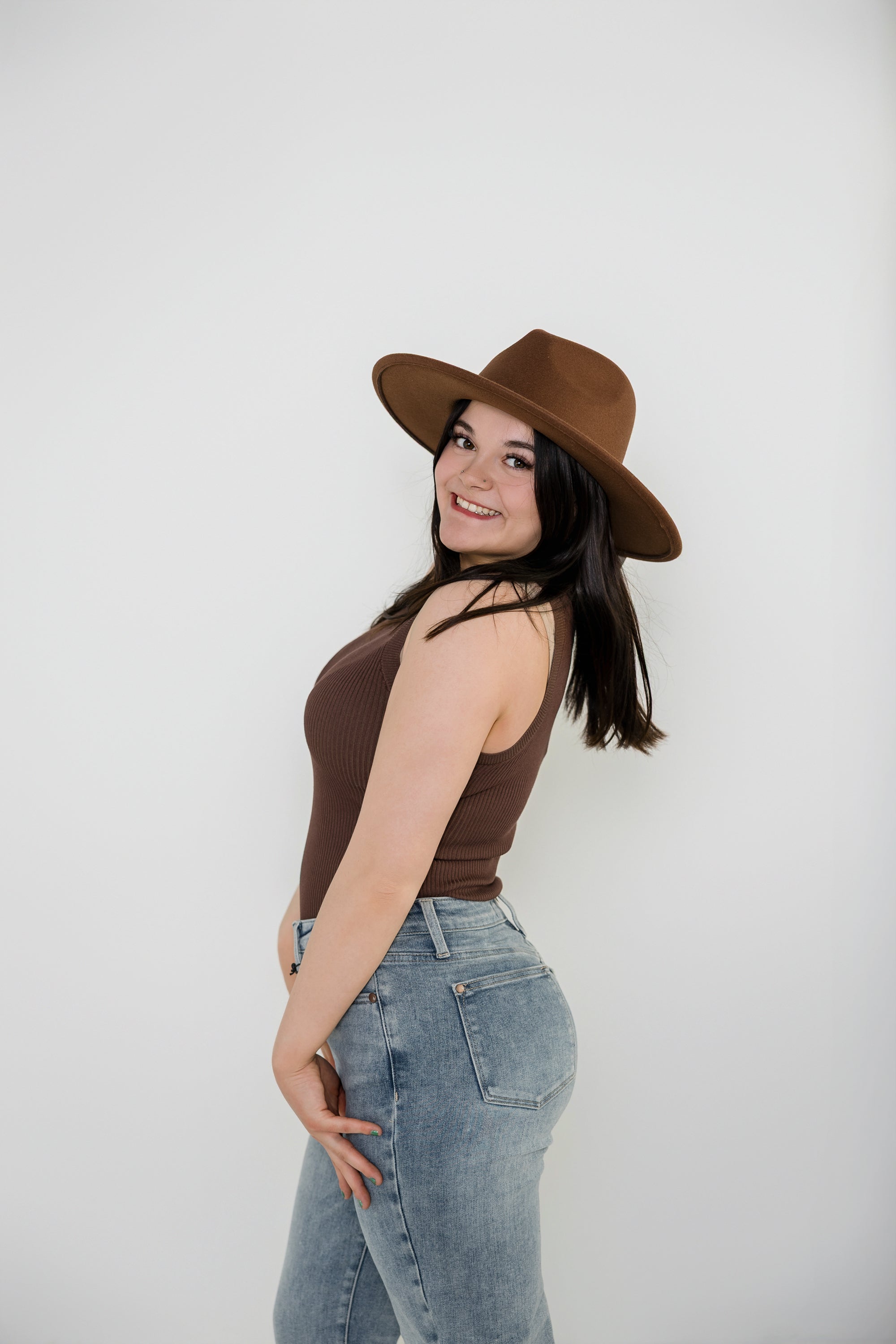 Round Neck Sweater Knit Tank top