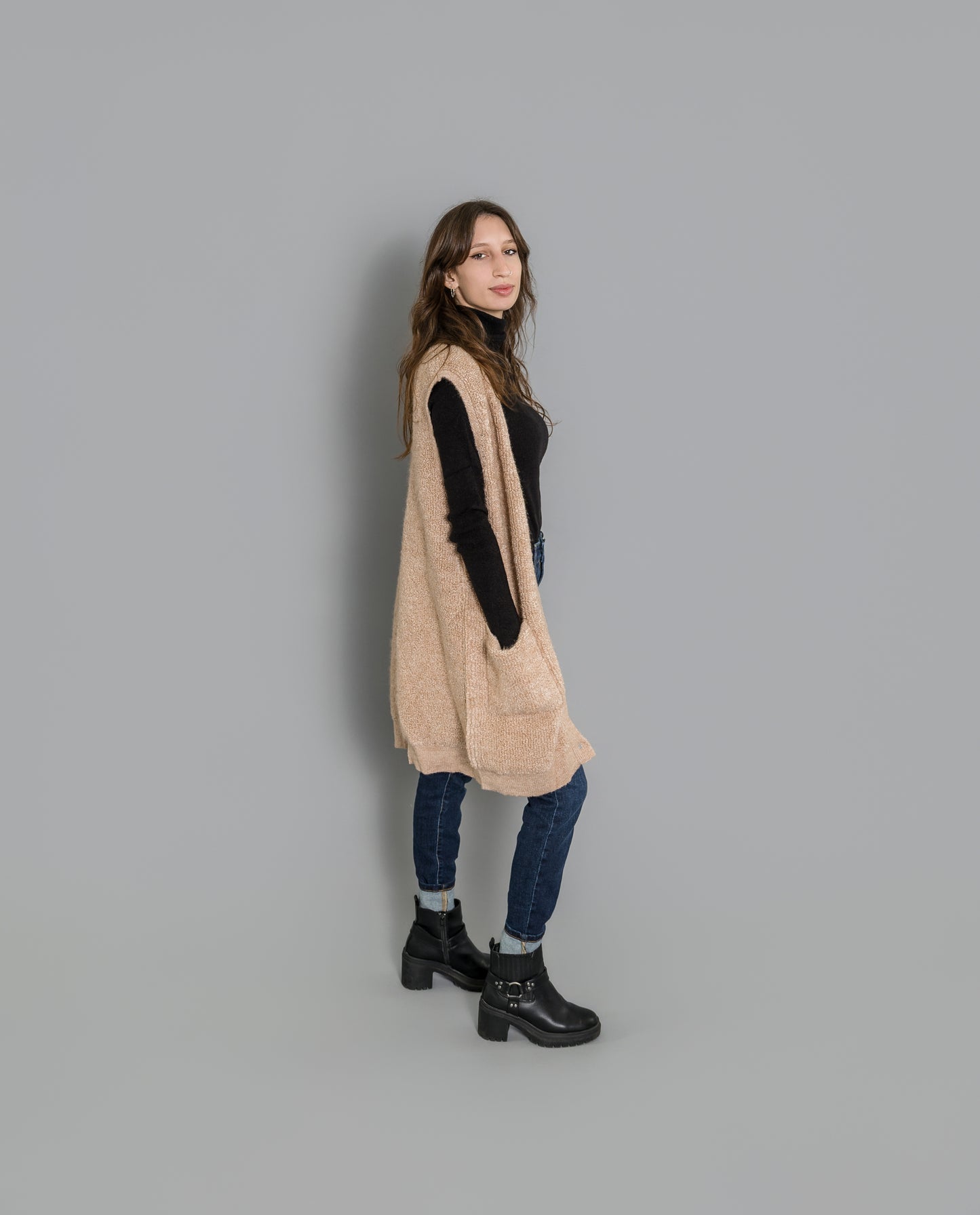 Teddy Button Down Lined Vest