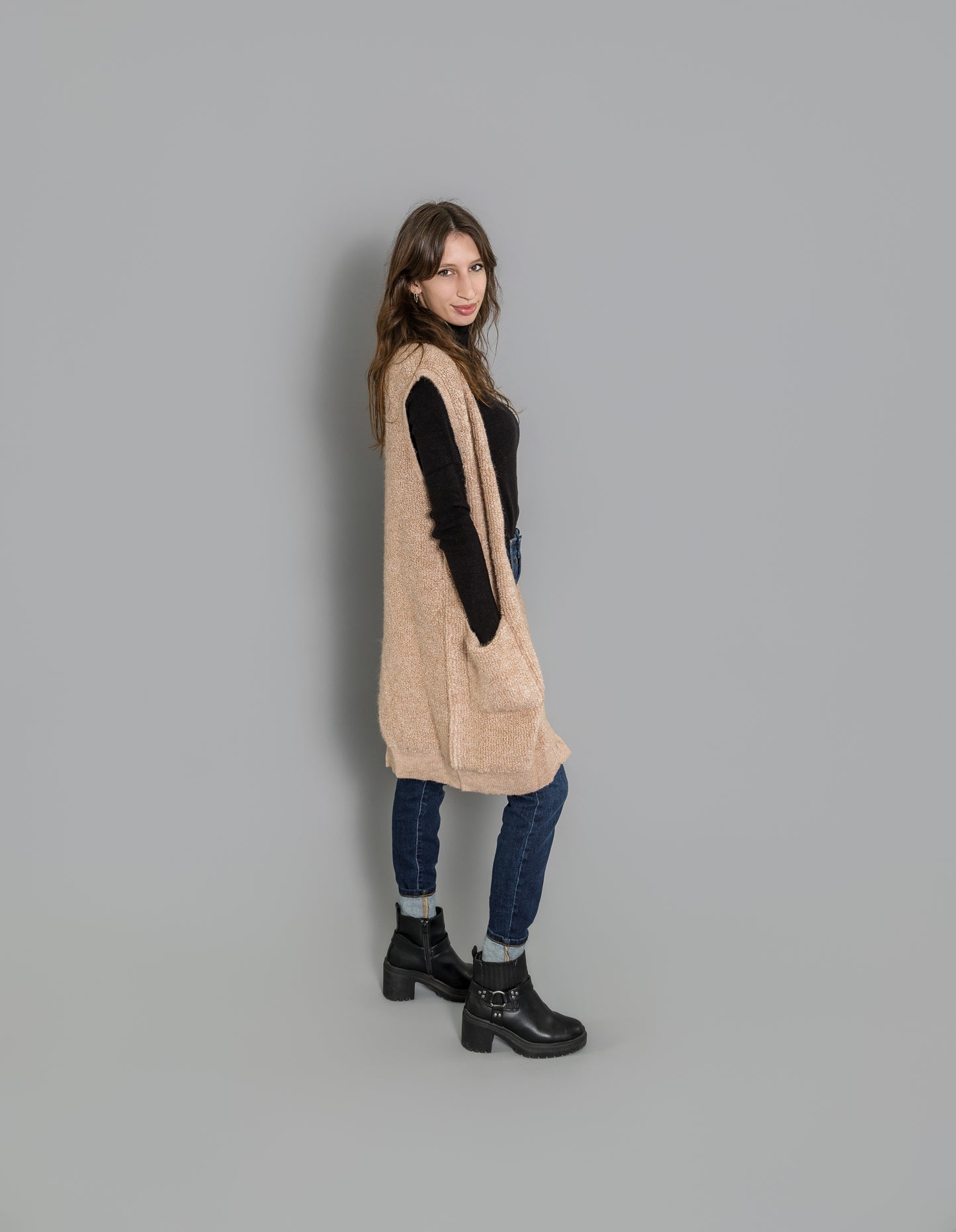Teddy Button Down Lined Vest