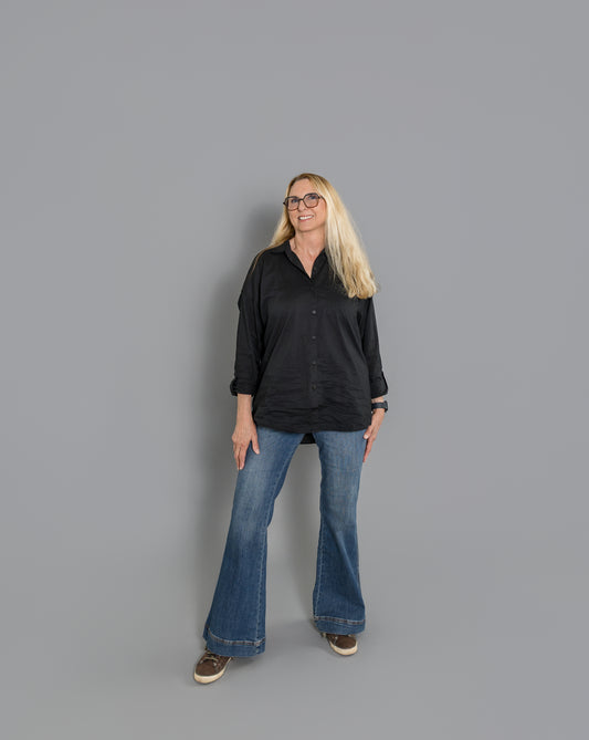 Cotton Button Down Blouse