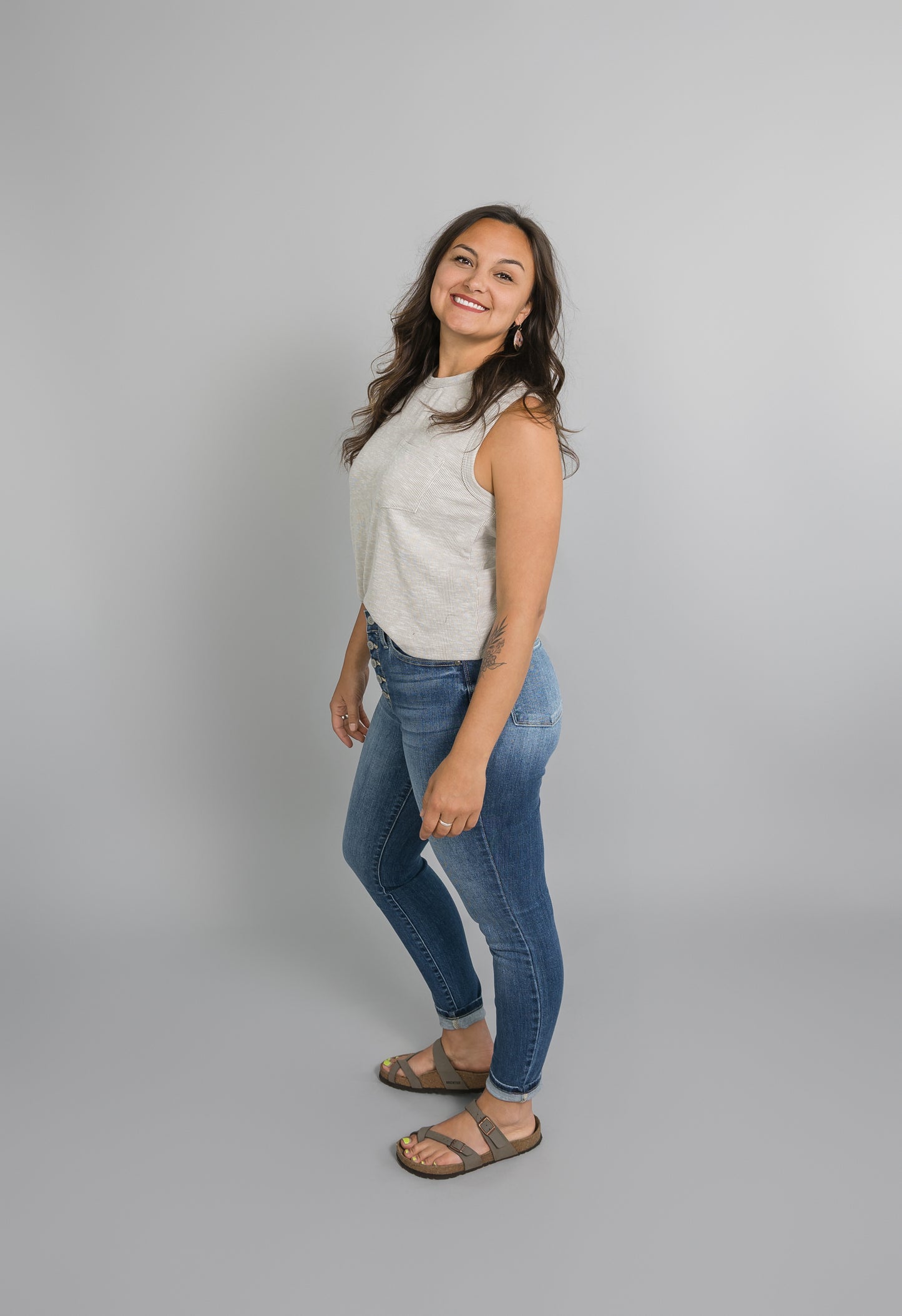 Ally Knit Ribbed Crew Tank