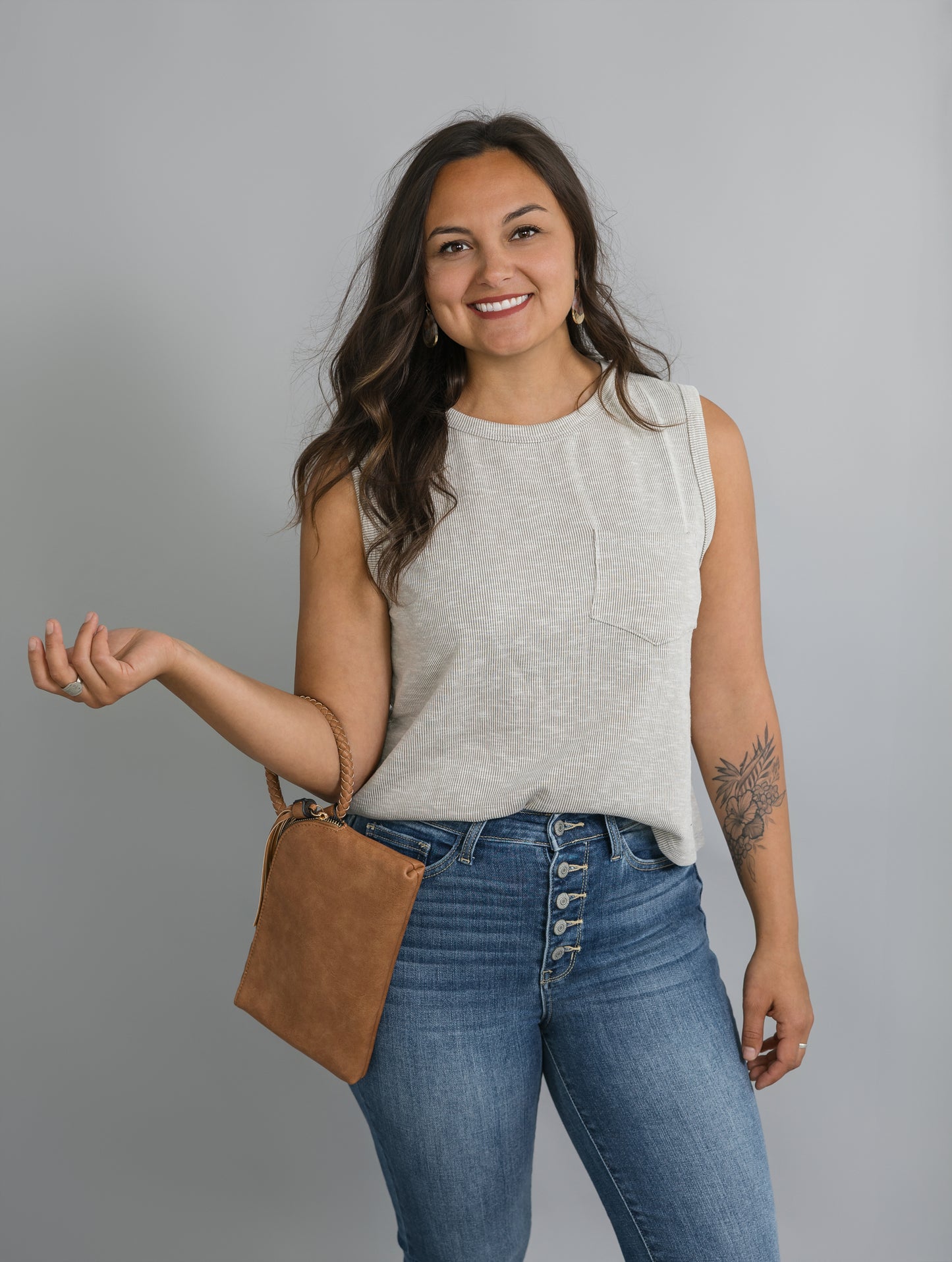 Ally Knit Ribbed Crew Tank