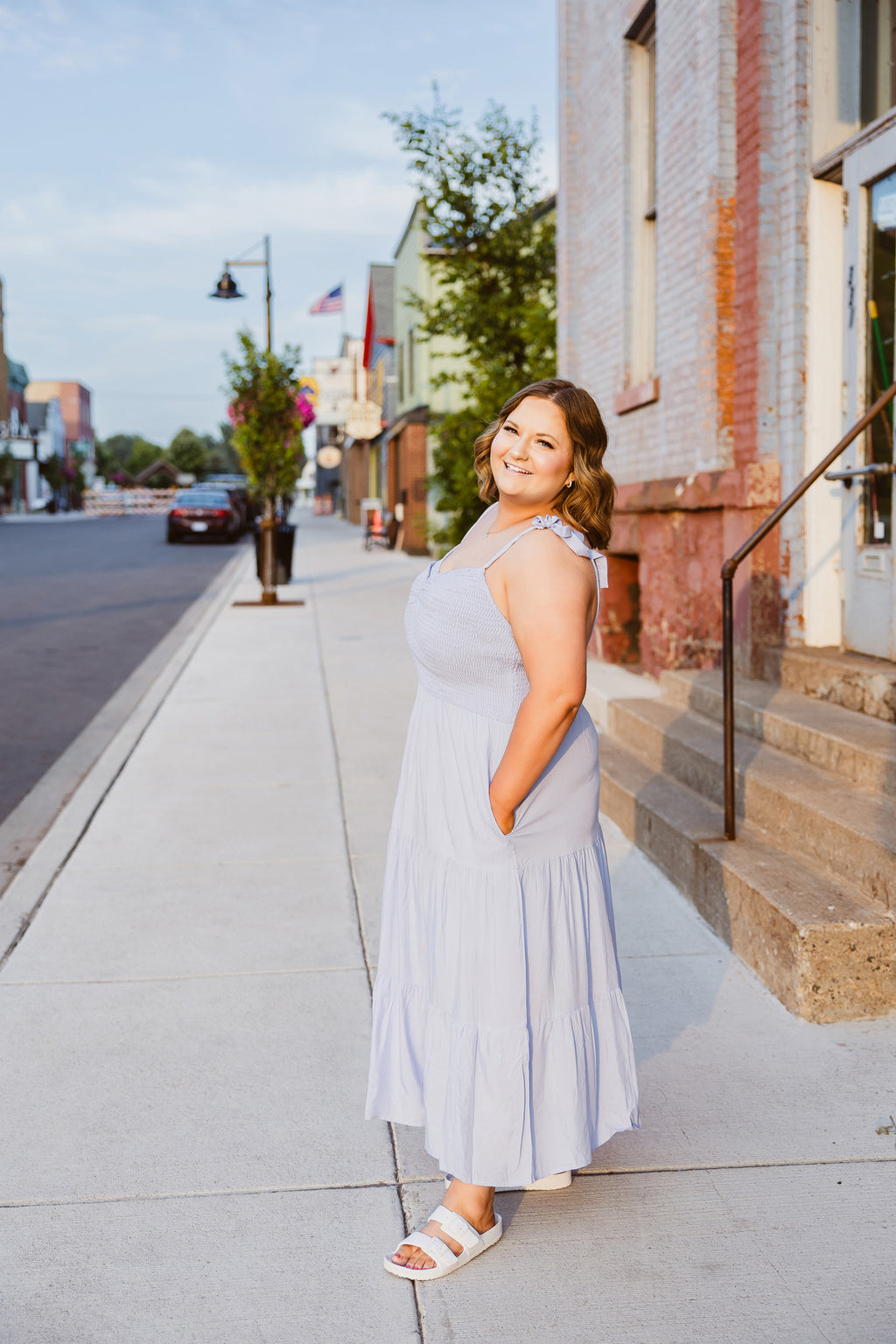 Skyler Smocked Midi Dress (Plus)