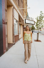 Tropical Leaf Print Cami