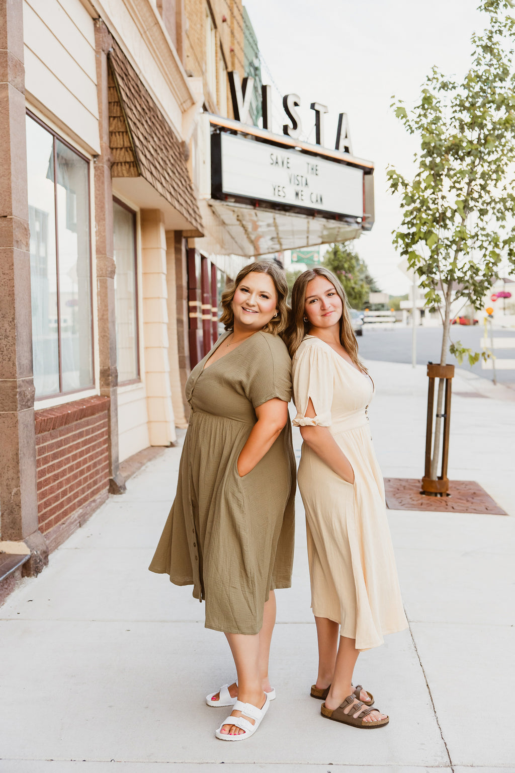 Mandy Button Down Midi Dress (Plus)