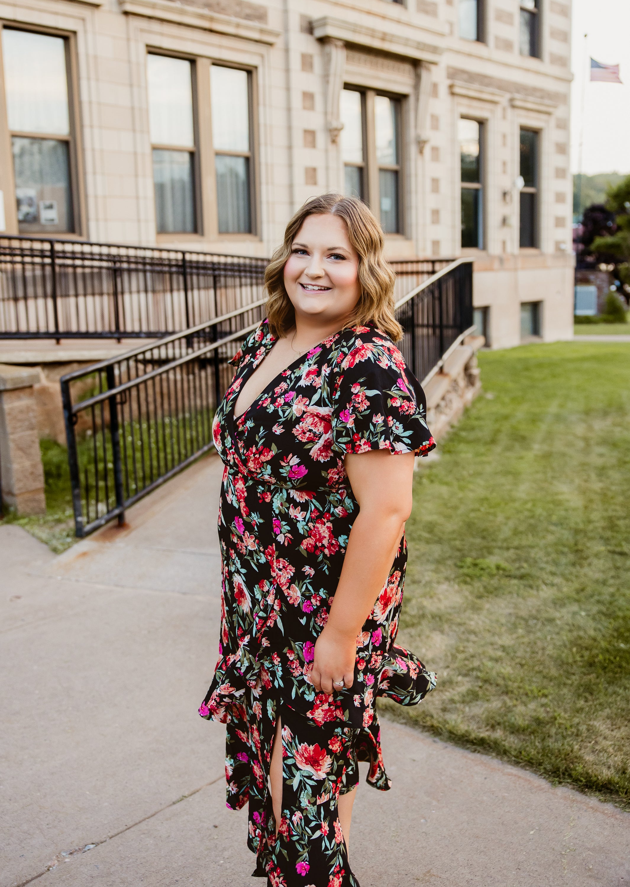 Sundance Ruffled Midi Dress (Plus)