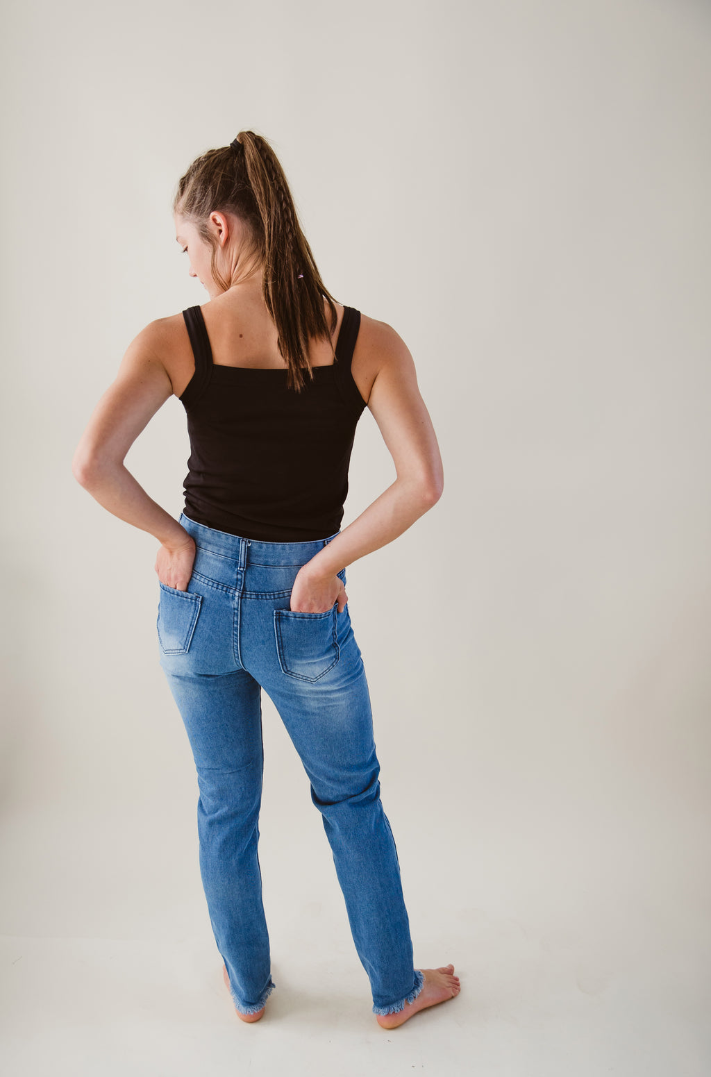 Mid-rise Ripped Jeans