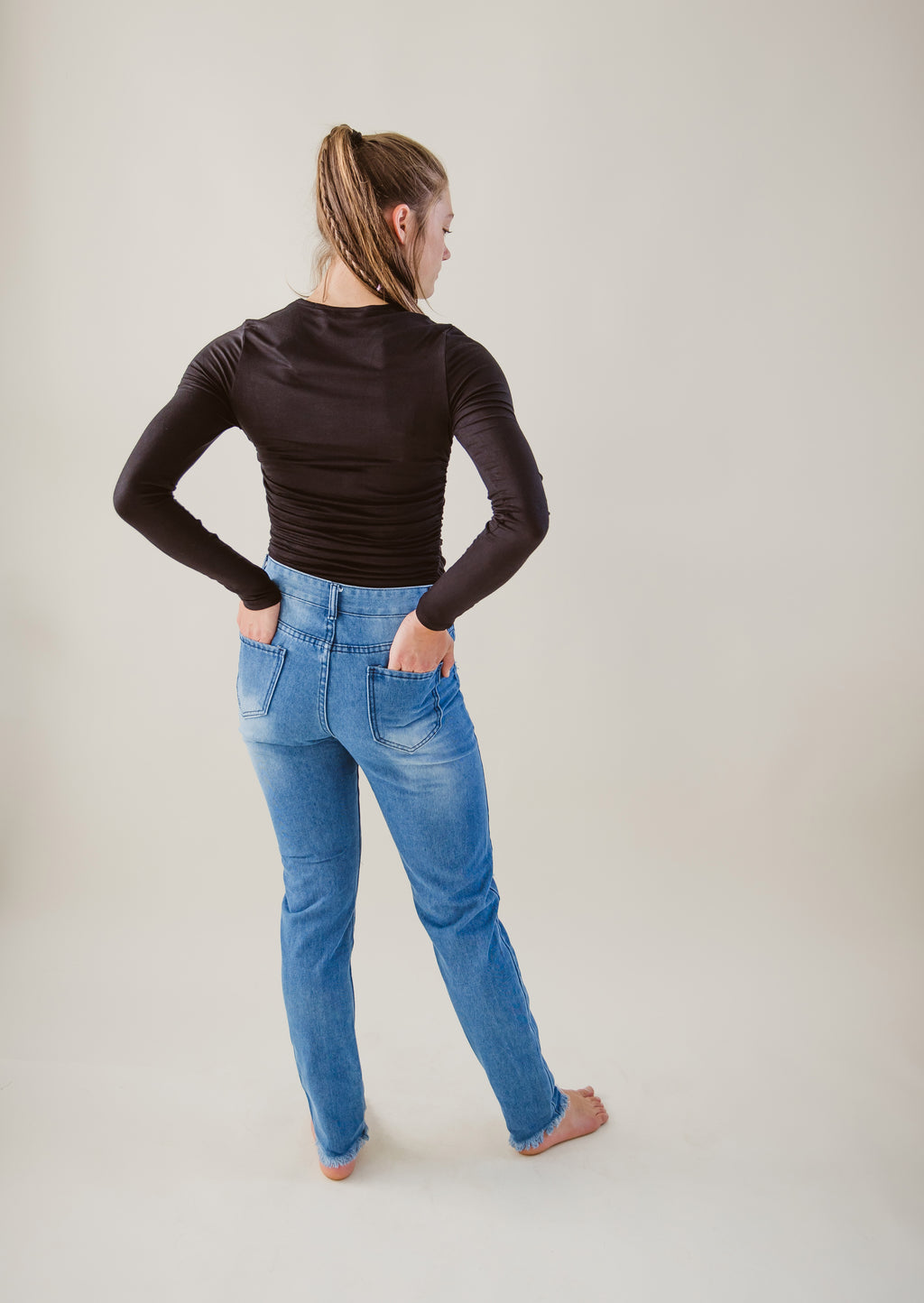 Mid-rise Ripped Jeans