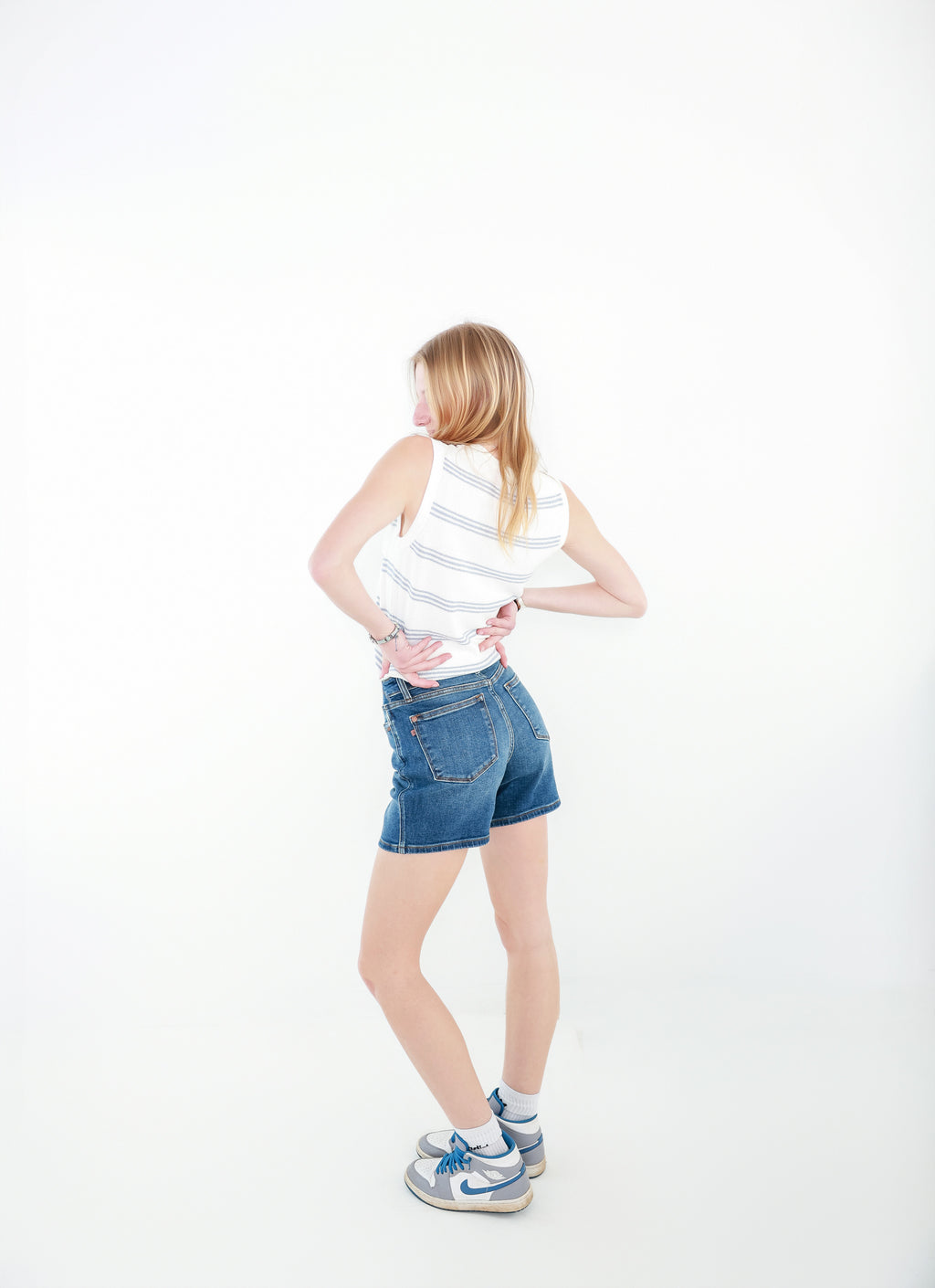 Judy Blue 2 Button Dad Shorts