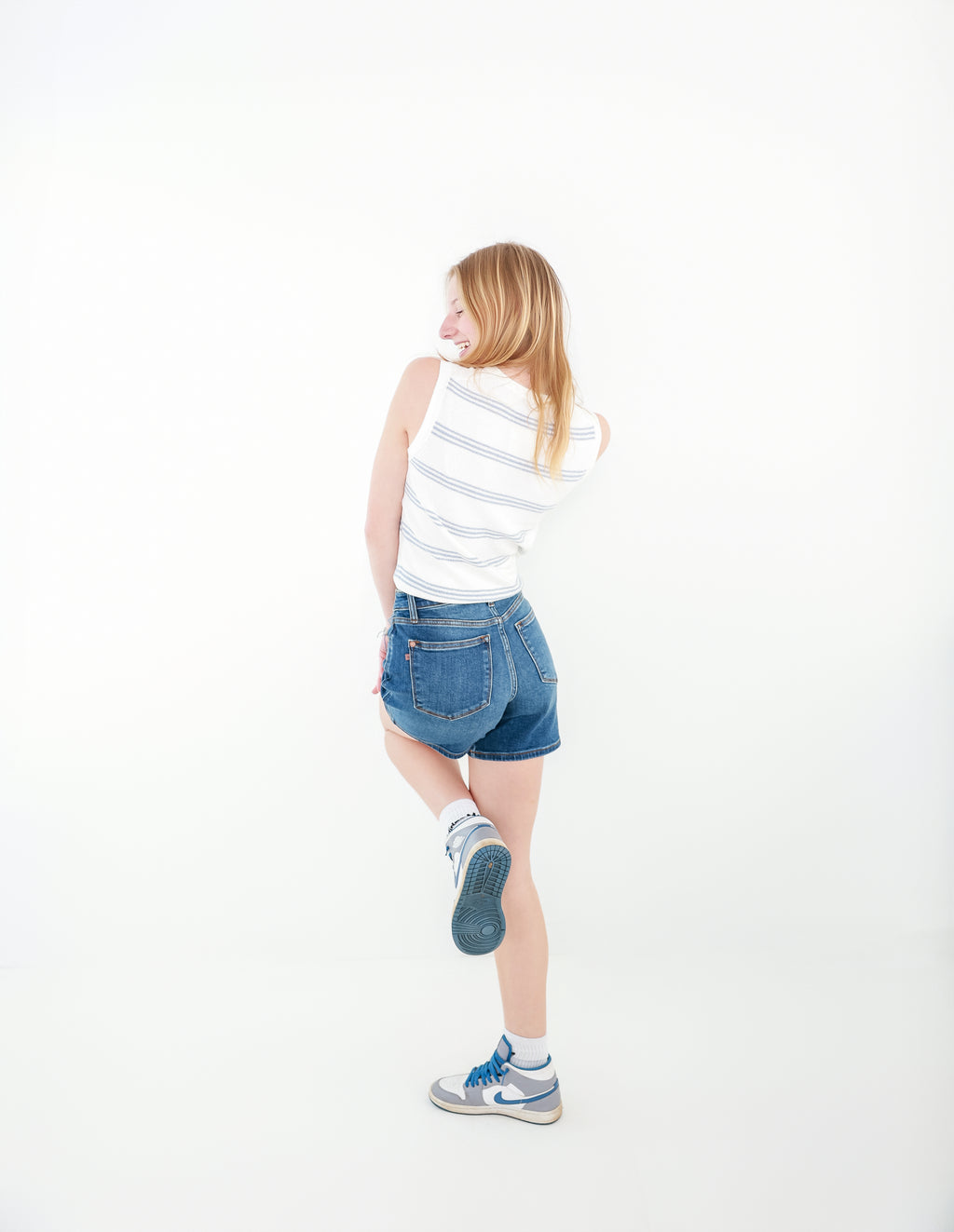 Judy Blue 2 Button Dad Shorts