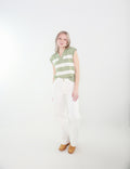 Daylight Judy Blue White Wide-leg Jean