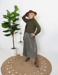 Shimmer Midi Skirt