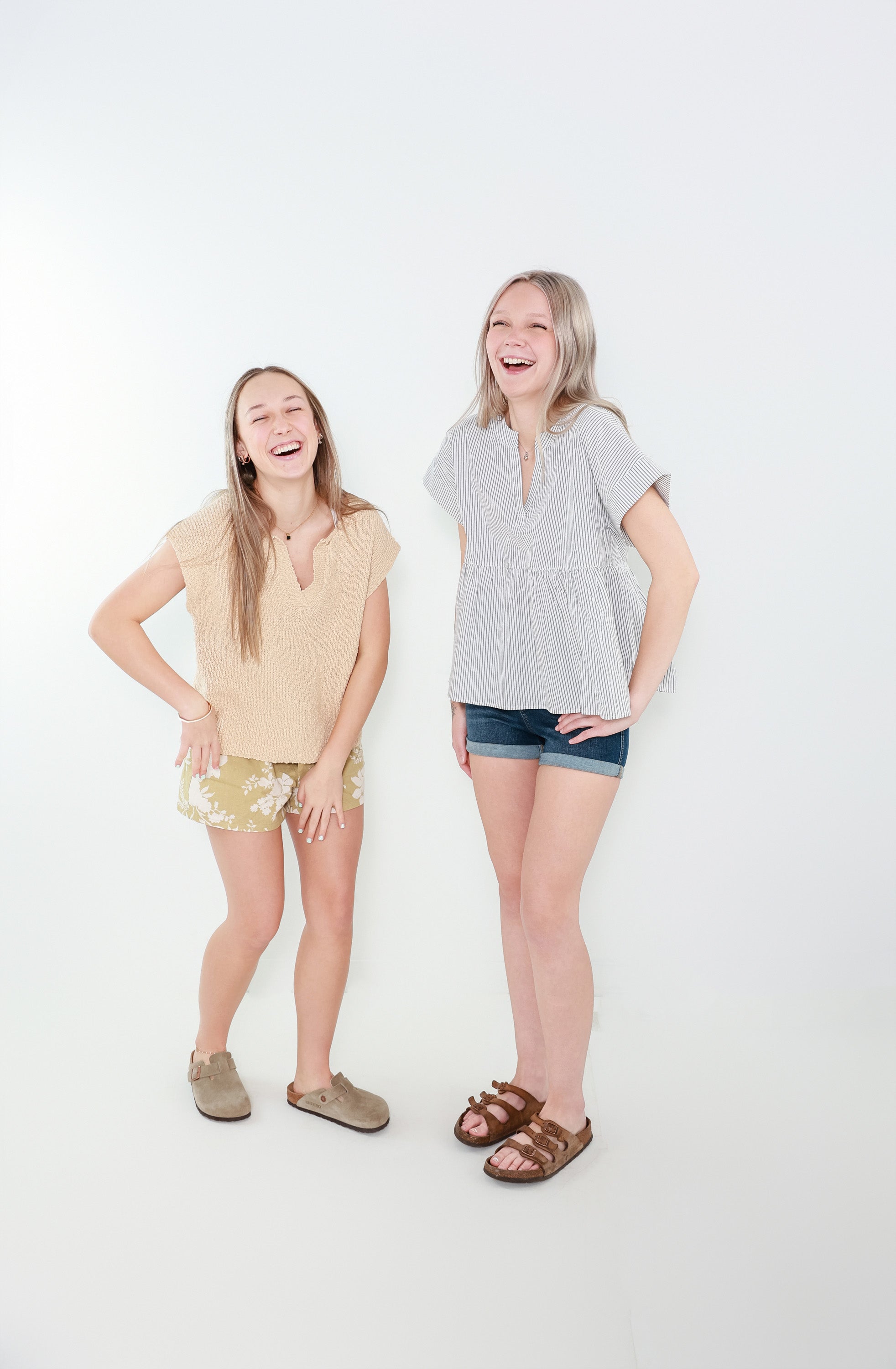 Floral Print Linen Shorts