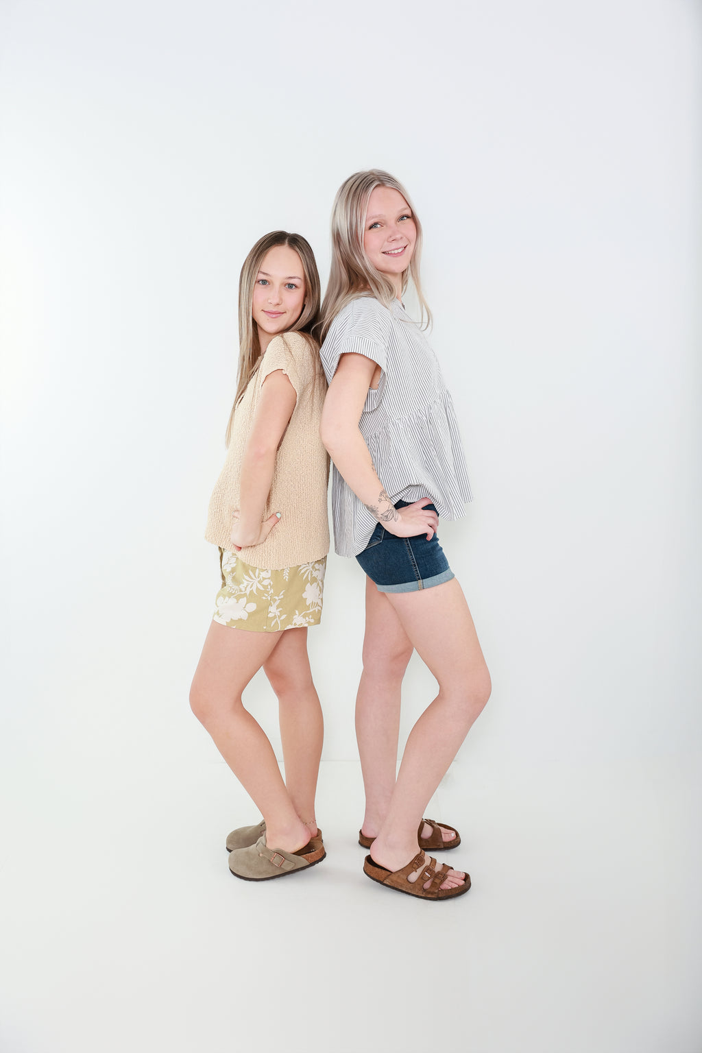 Floral Print Linen Shorts