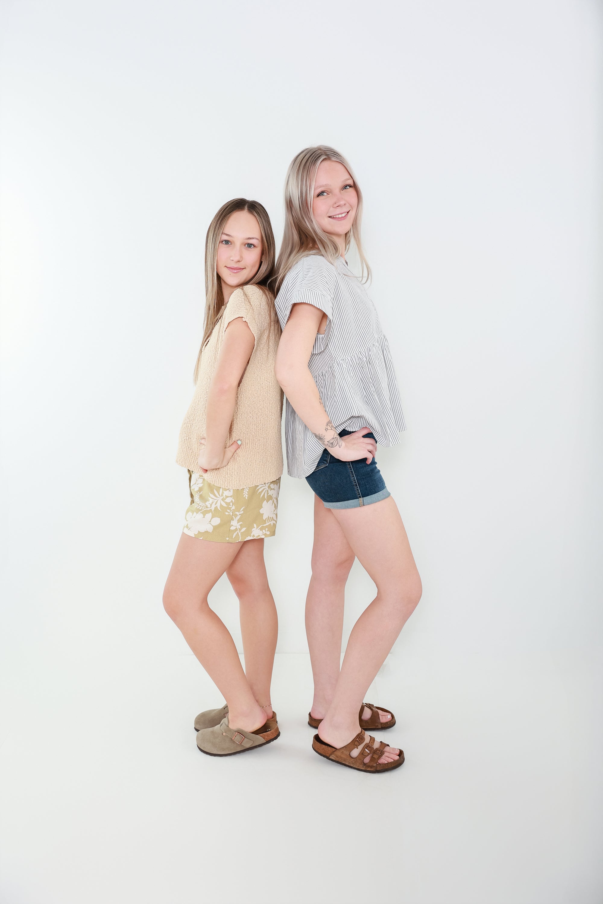 Floral Print Linen Shorts