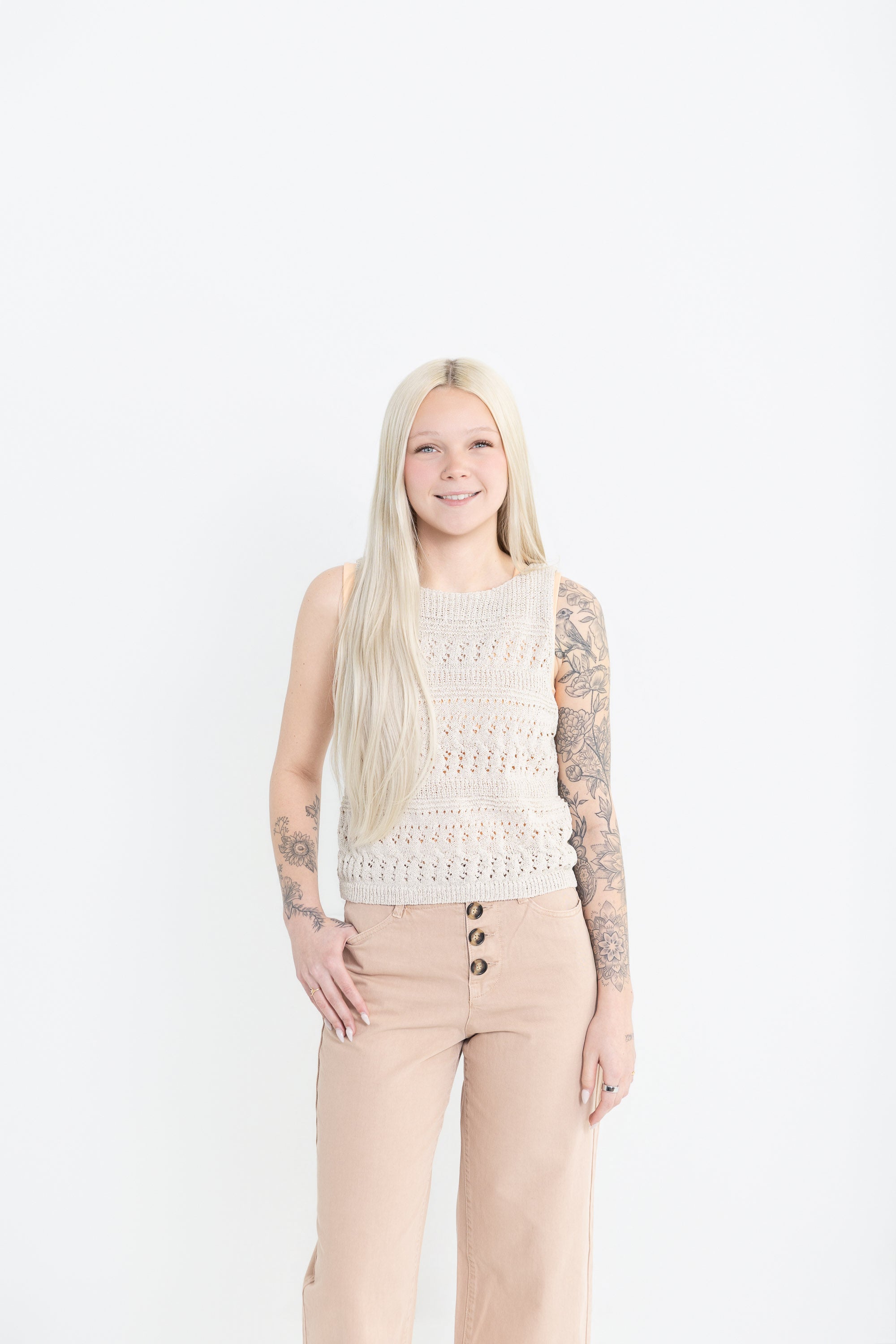 Ocean Breeze Knit Tank Top