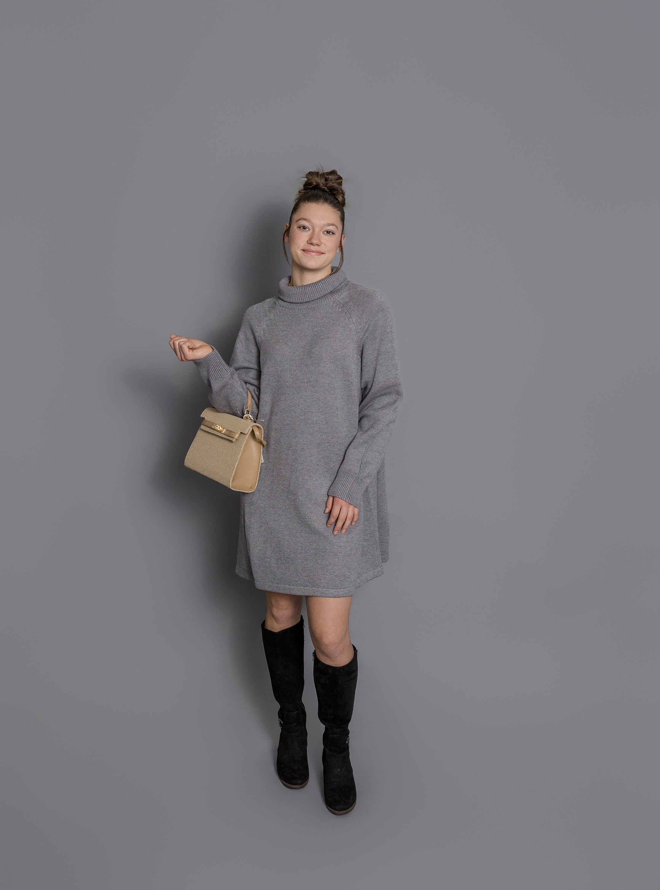 Bethany Turtleneck Sweater Dress