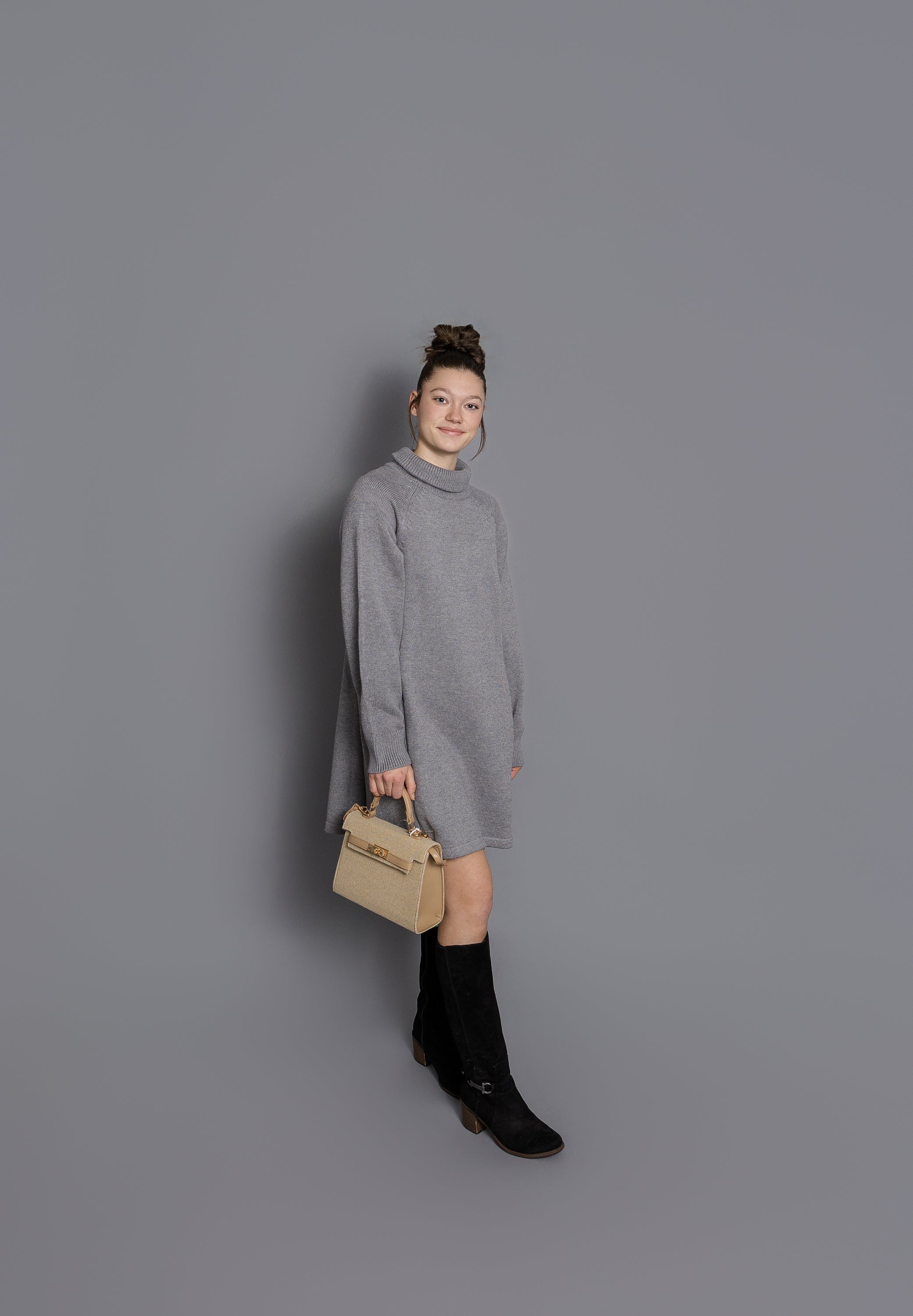 Bethany Turtleneck Sweater Dress