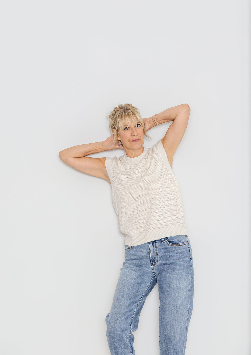 Shoreline Relaxed Sweater Top By: Pact