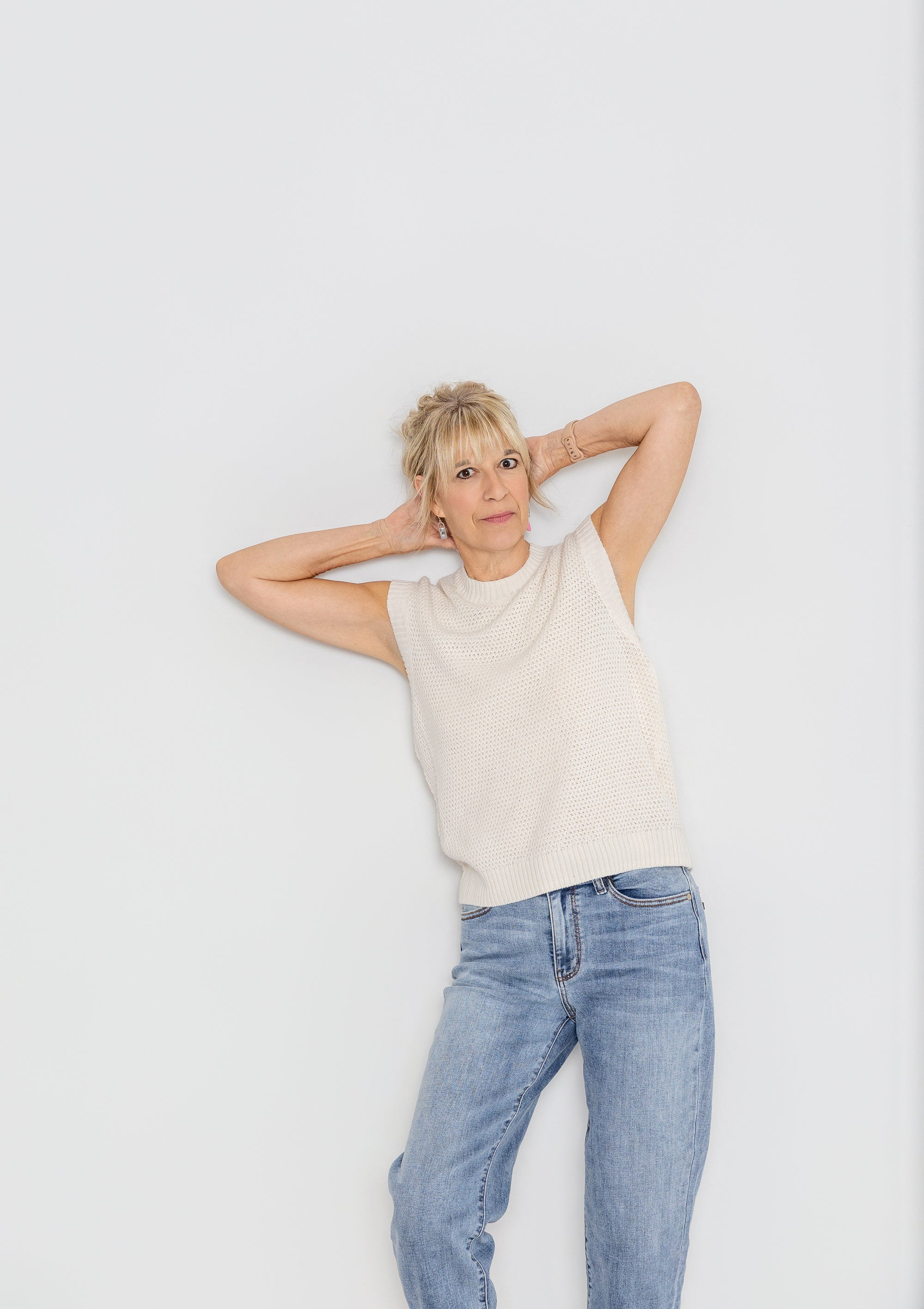 Shoreline Relaxed Sweater Top By: Pact