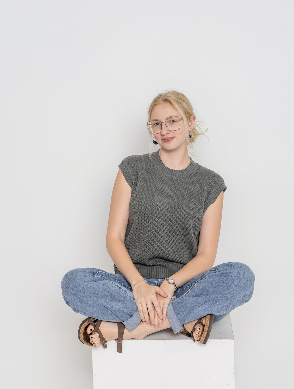 Shoreline Relaxed Sweater Top By: Pact