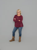 Jessica Ribbed Long Sleeve Top