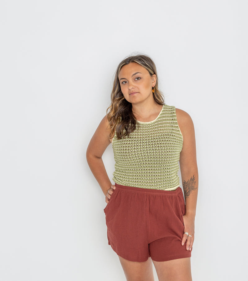 Lemon Chello Sweater Tank