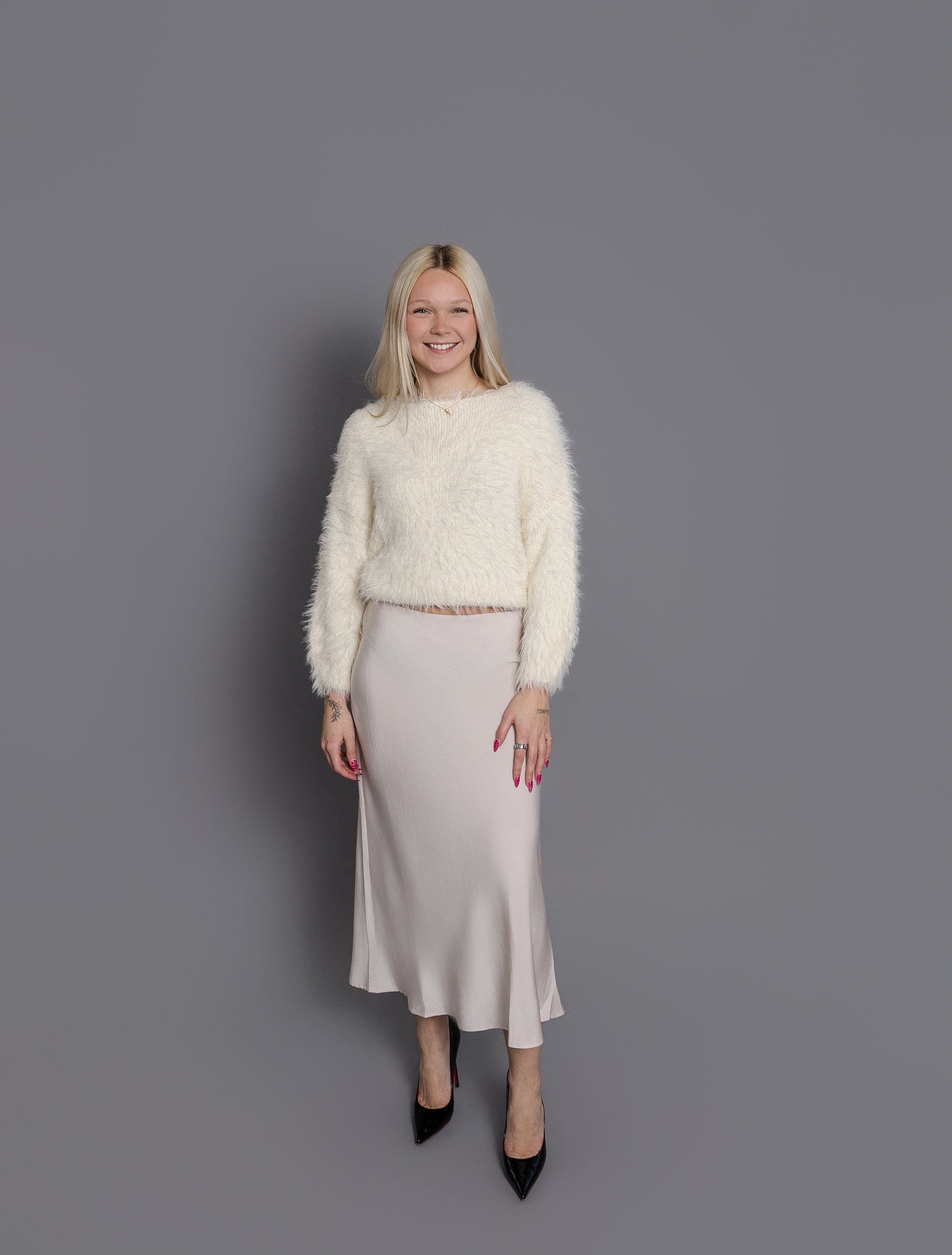 Shelby Satin Midi Skirt