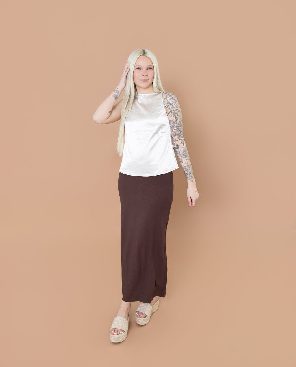 Mocha Midi Skirt