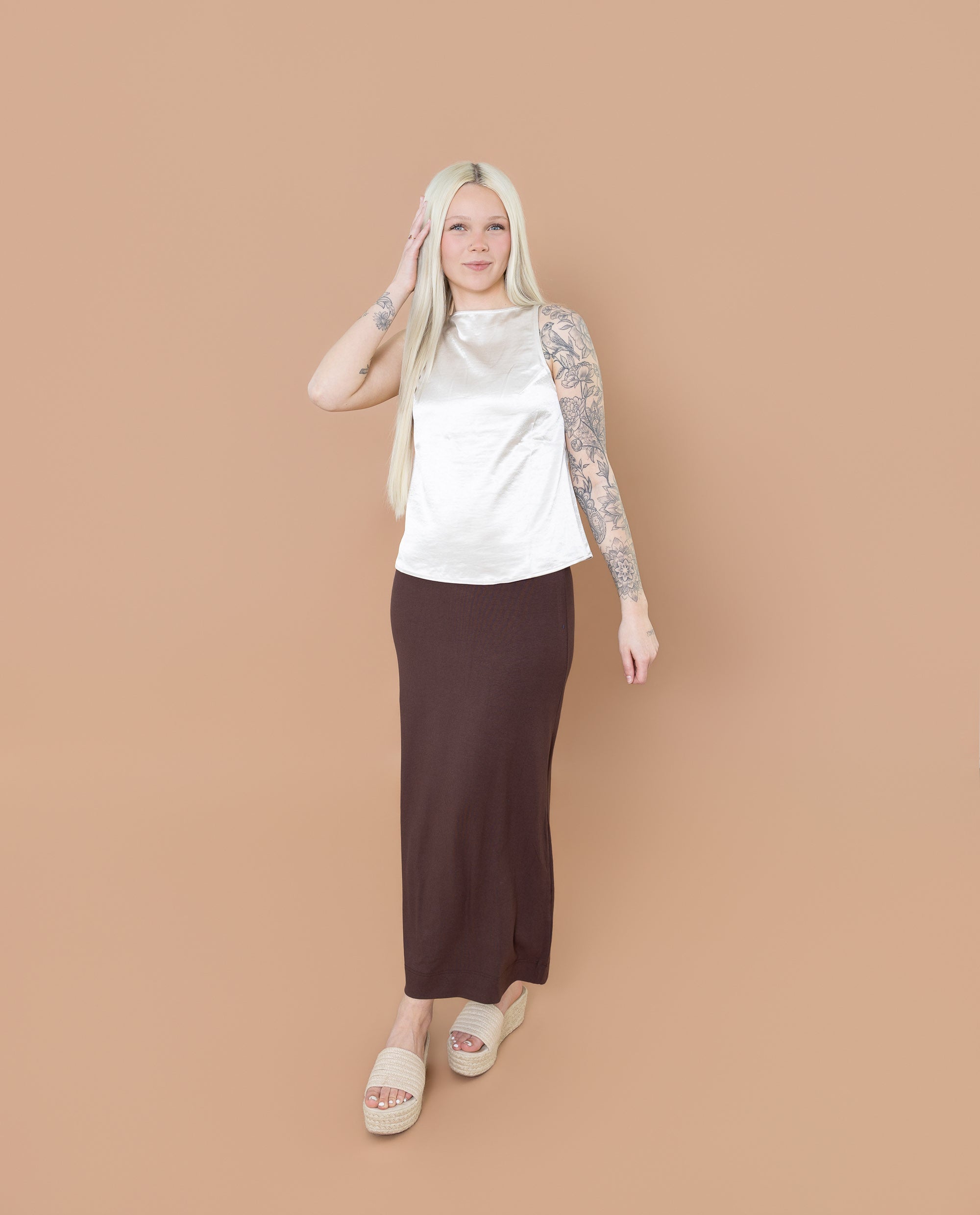 Mocha Midi Skirt