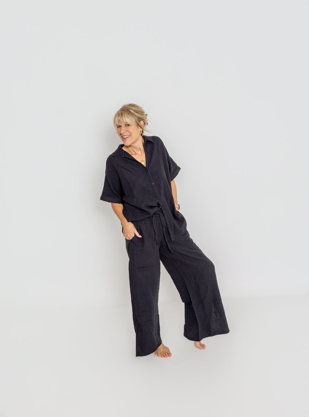 Women’s Coastal Double Gauze Relaxed Shirt by: pact