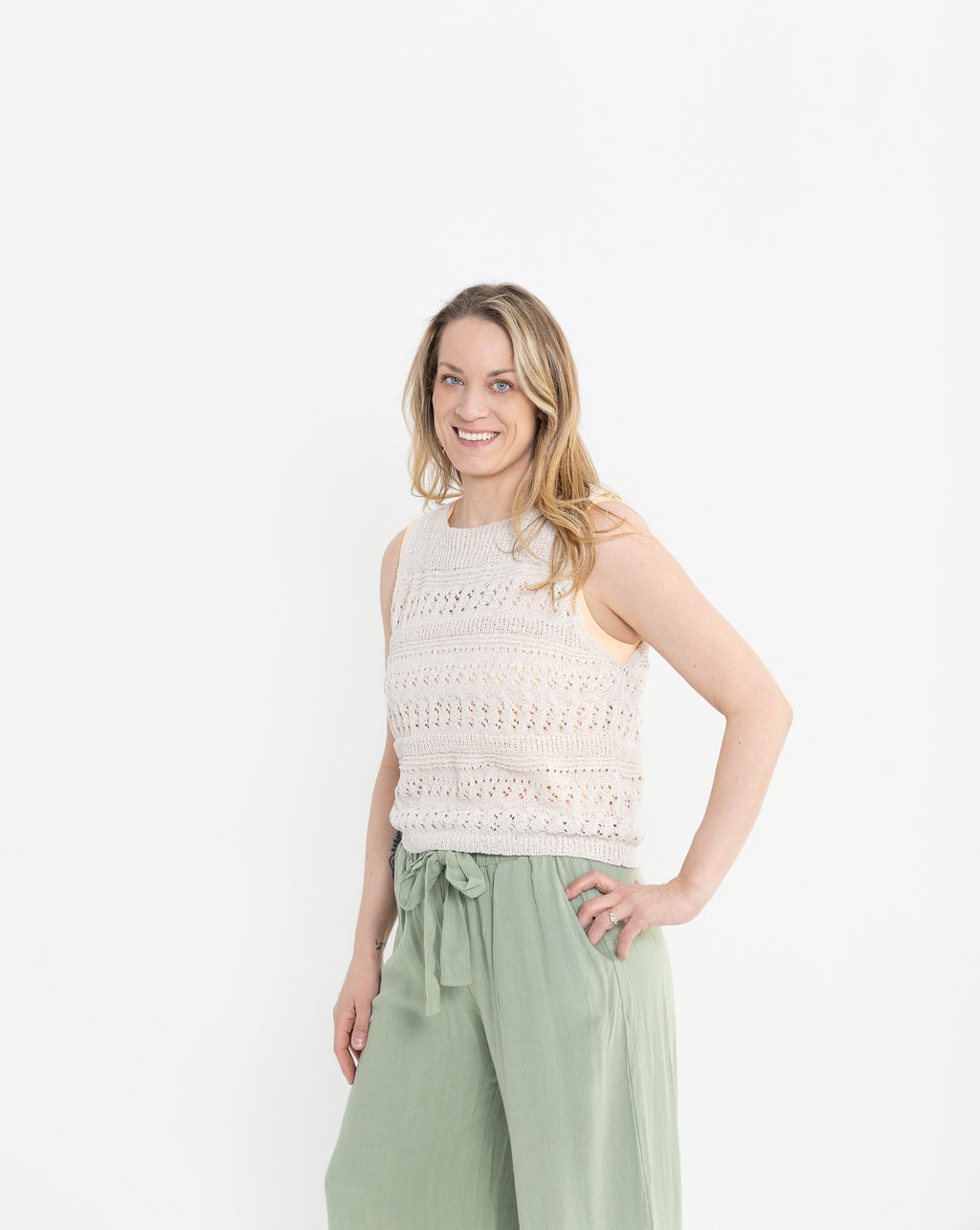 Ocean Breeze Knit Tank Top