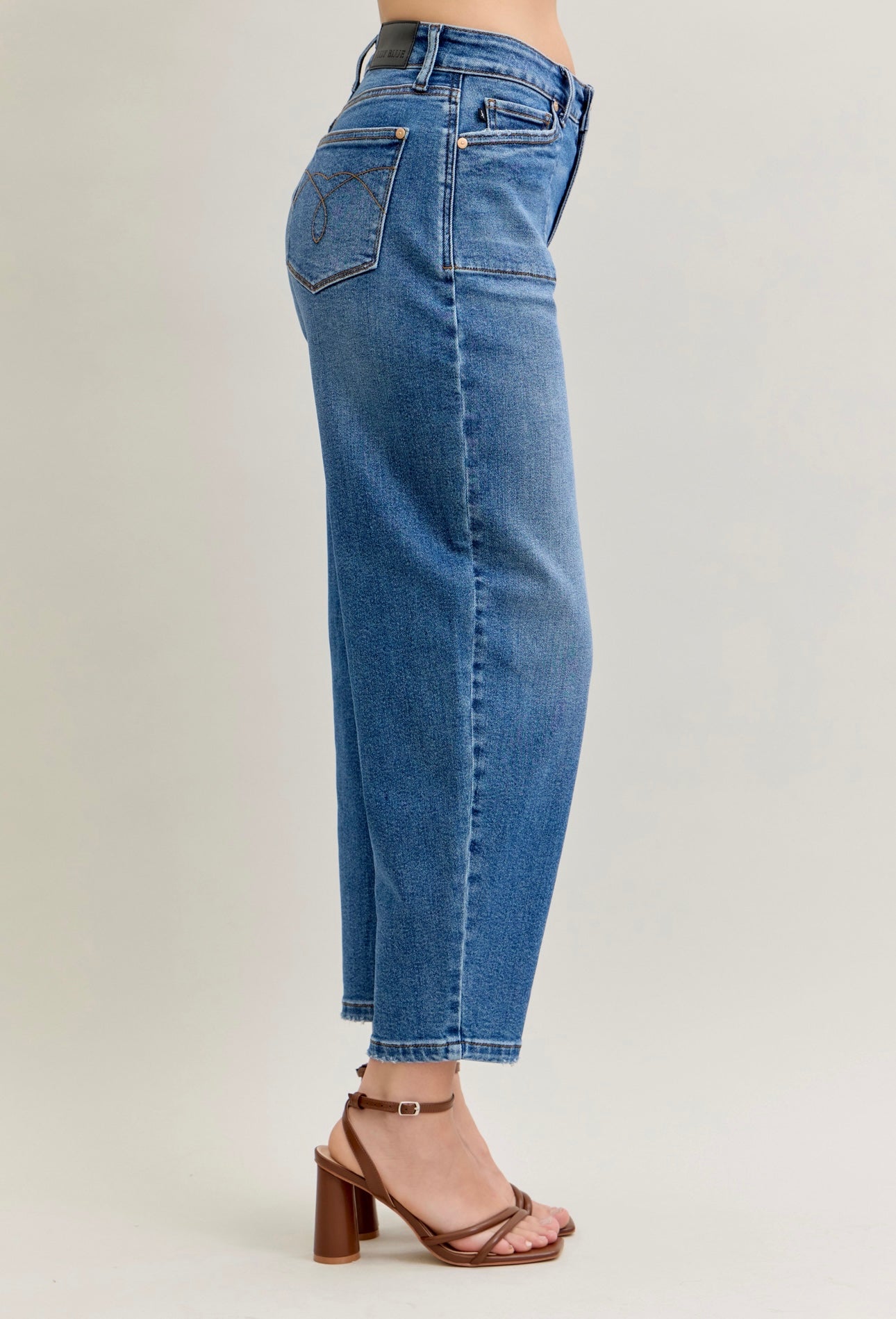 Barrel High Waste Judy Blue Jeans