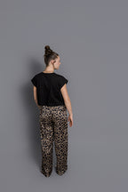 Leopard Satin Pajama Pants