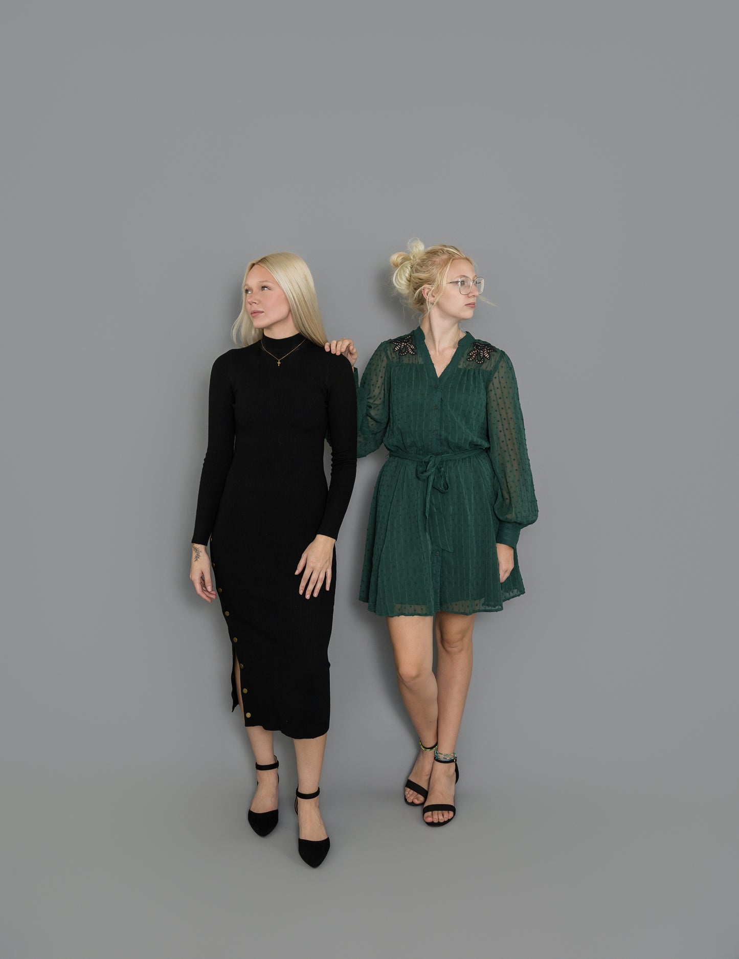 Black Midi Sweater Dress