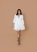 Sadie Eyelet Babydoll Dress