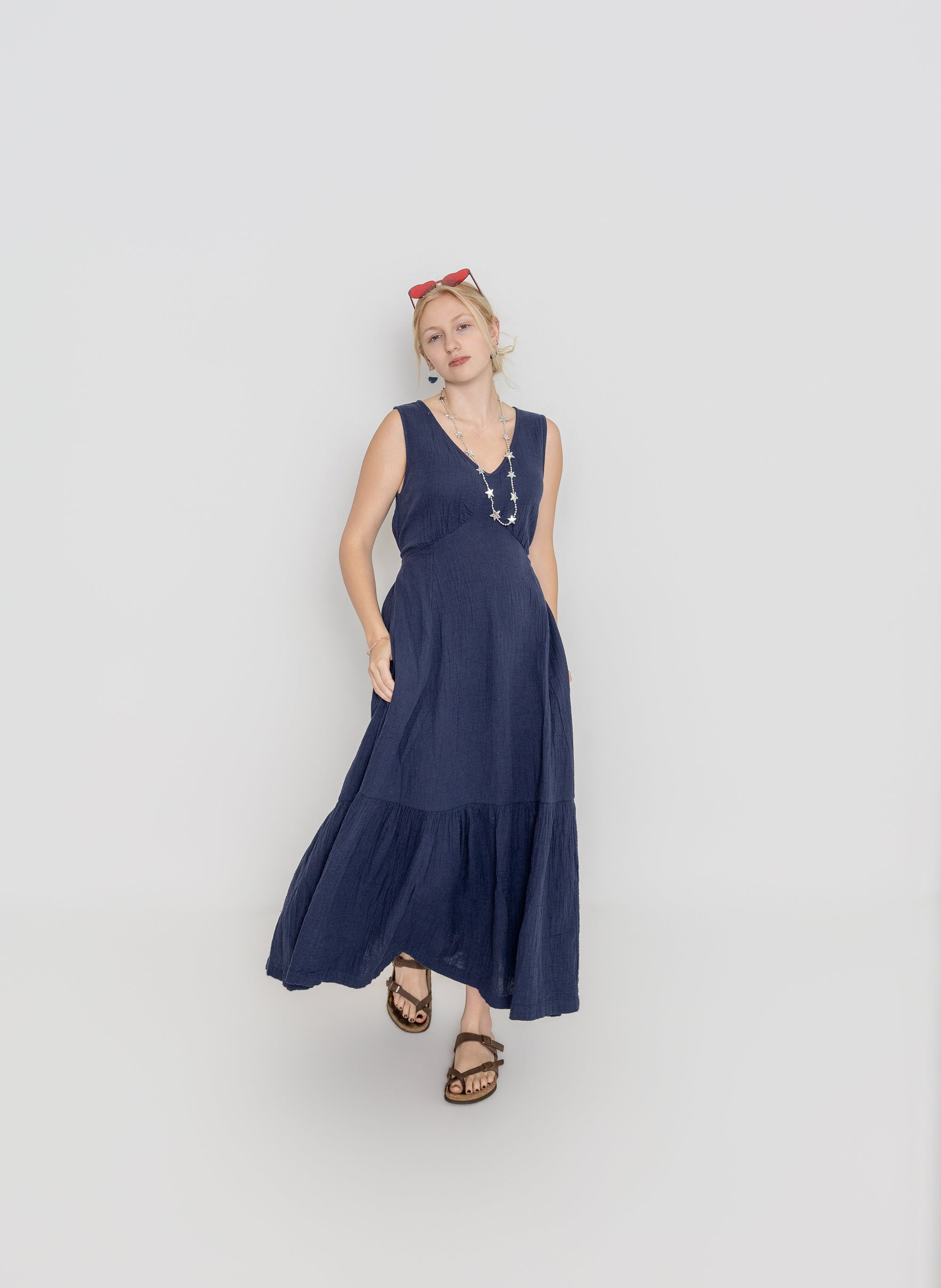 Gauze Beach Dress: Pact Large