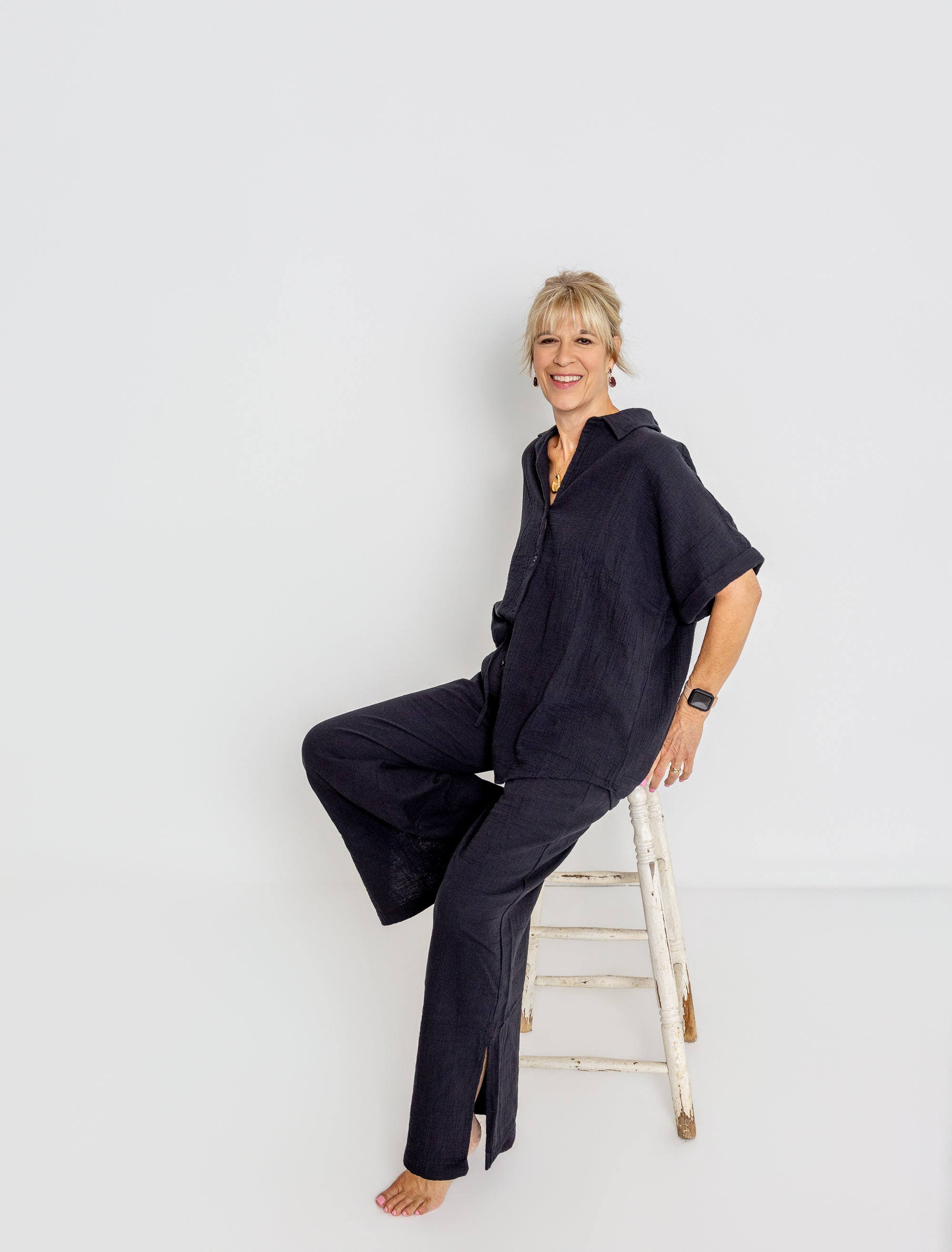 Women’s Coastal Double Gauze Relaxed Shirt by: pact