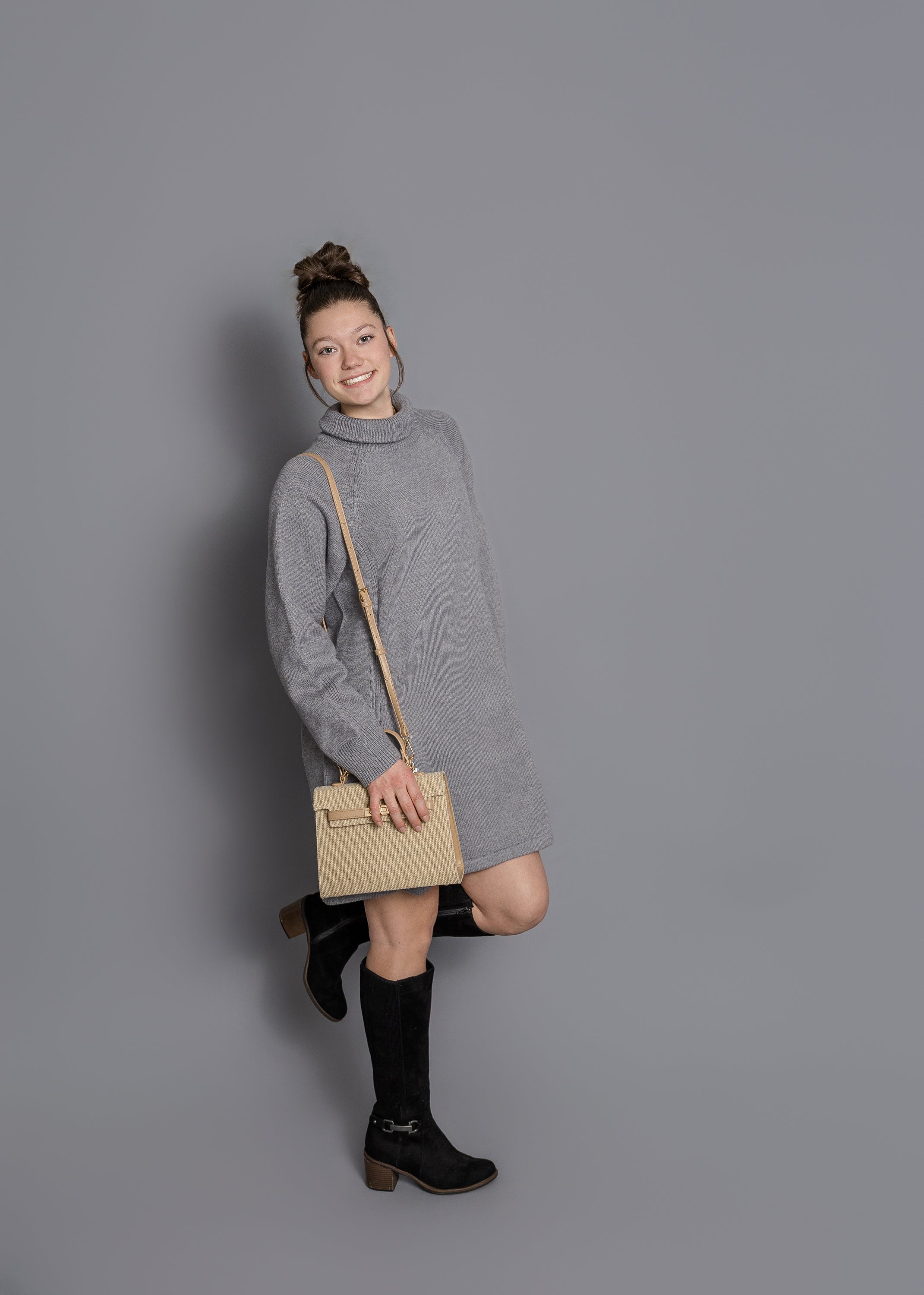 Bethany Turtleneck Sweater Dress