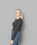 Hannah Charcoal Top